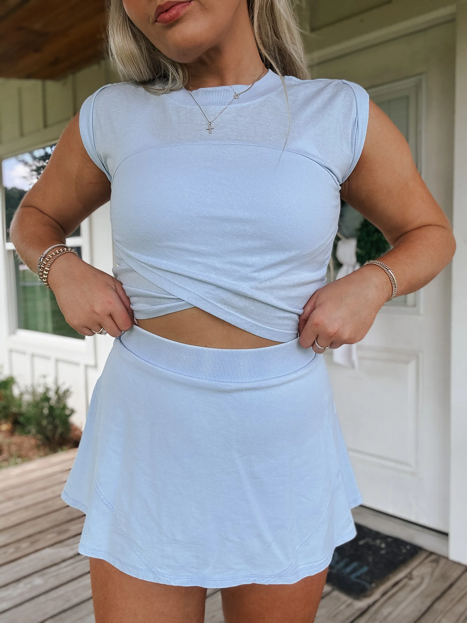 Court Crush Skort in Blue - Image 3