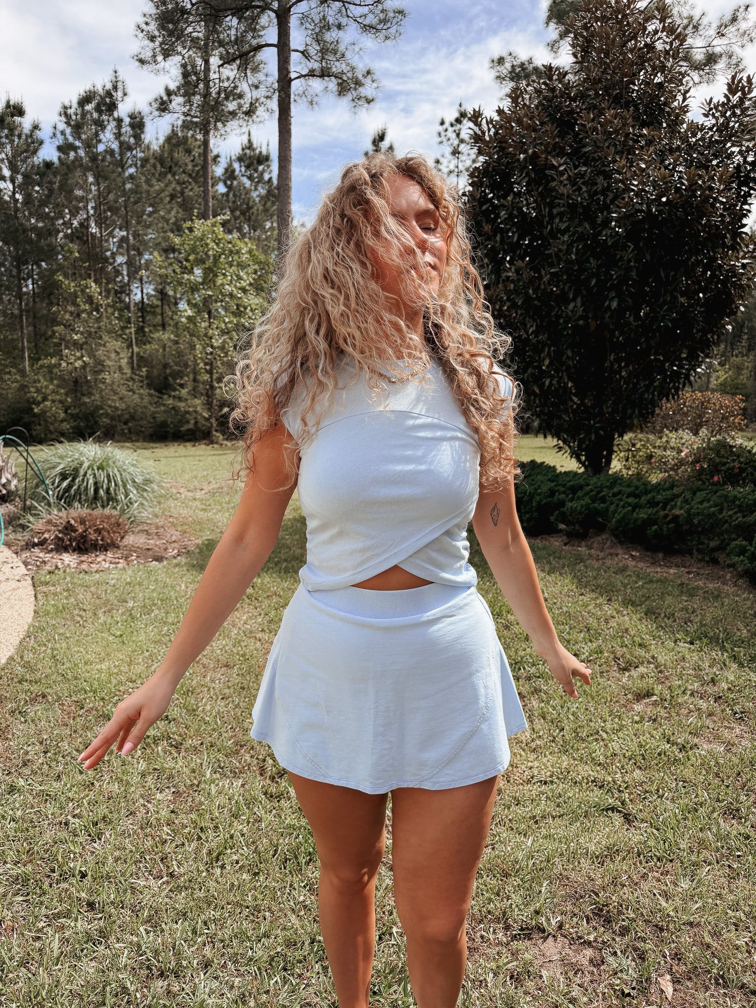 Court Crush Skort in Blue - Image 9