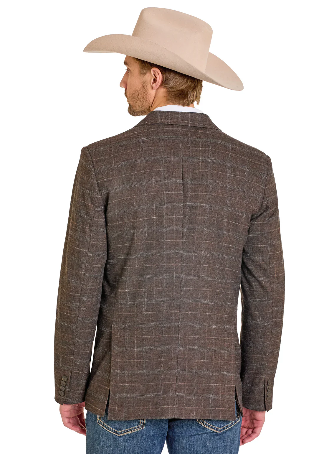 Rock & Roll Brown Plaid Sport Coat - Image 3