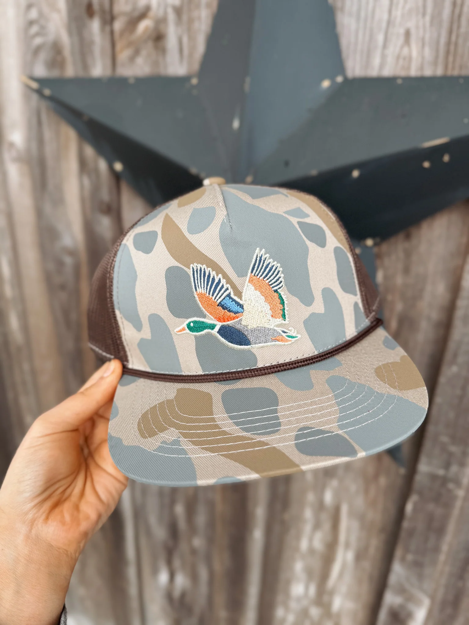 Men's Burlebo Retro Camo Duck Cap - Image 4