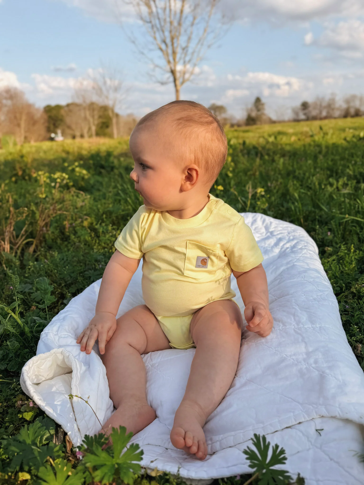 •Restock• Carhartt infant Bodysuit in Light Yellow - Image 3