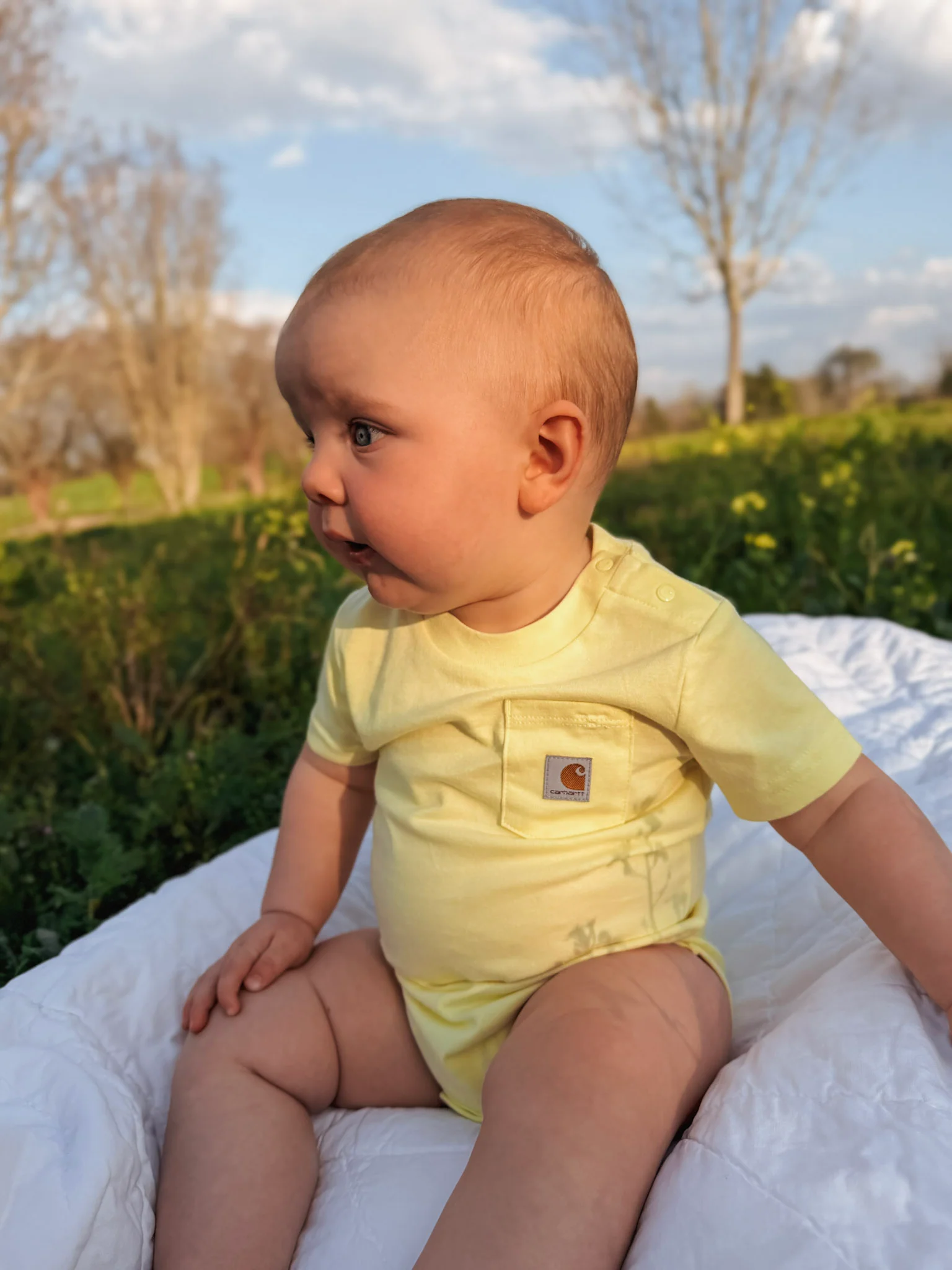 •Restock• Carhartt infant Bodysuit in Light Yellow - Image 6