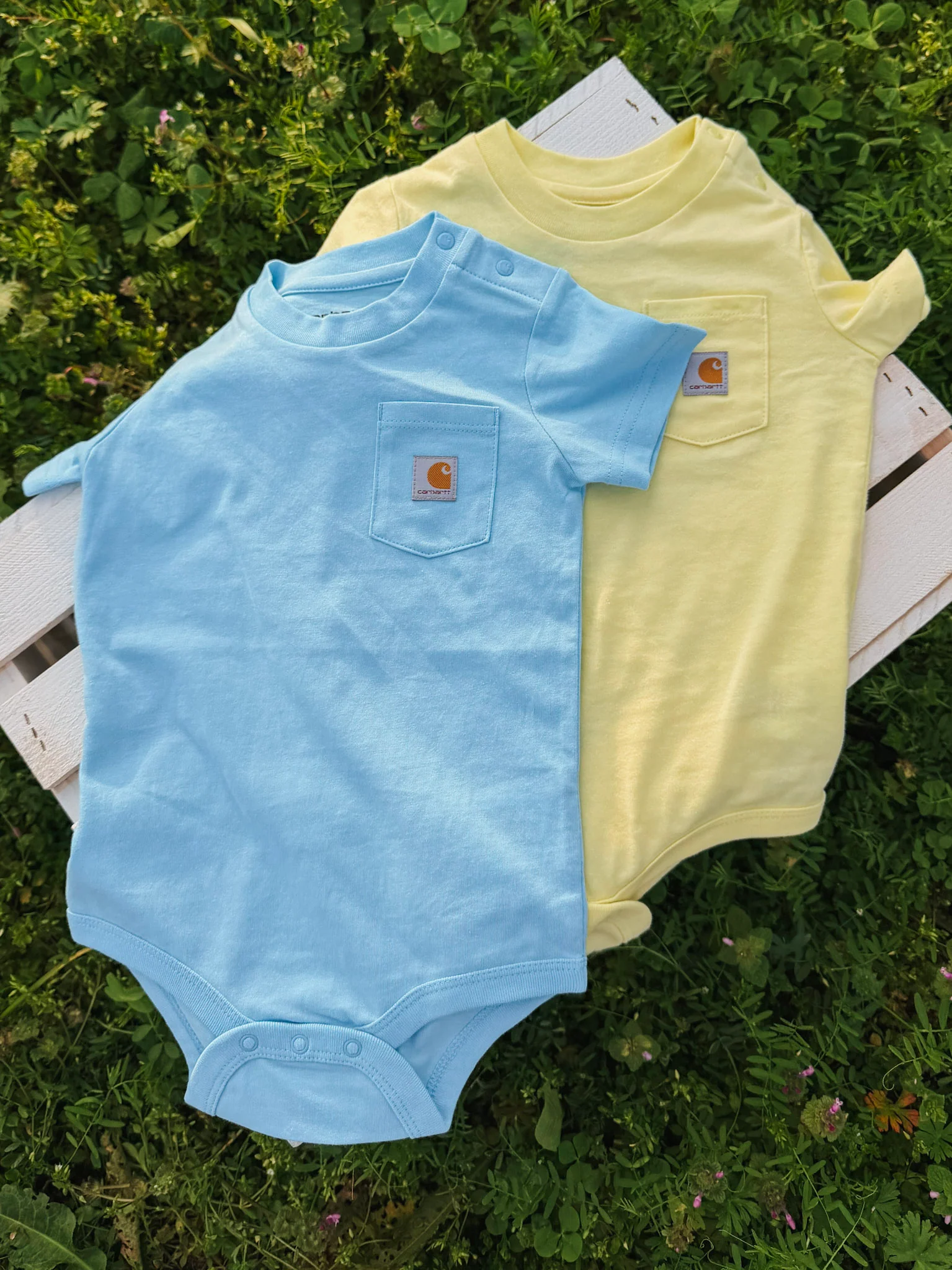 •Restock• Carhartt infant Bodysuit in Light Yellow - Image 4