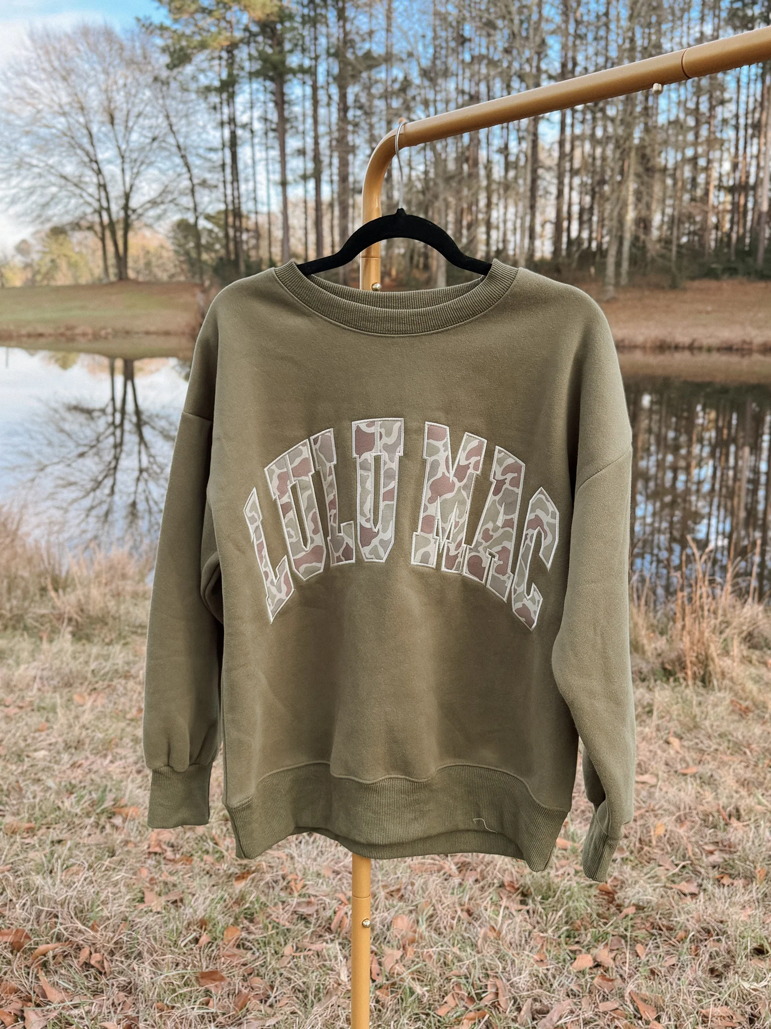 Lulu Mac Camo Sweatshirt in Green