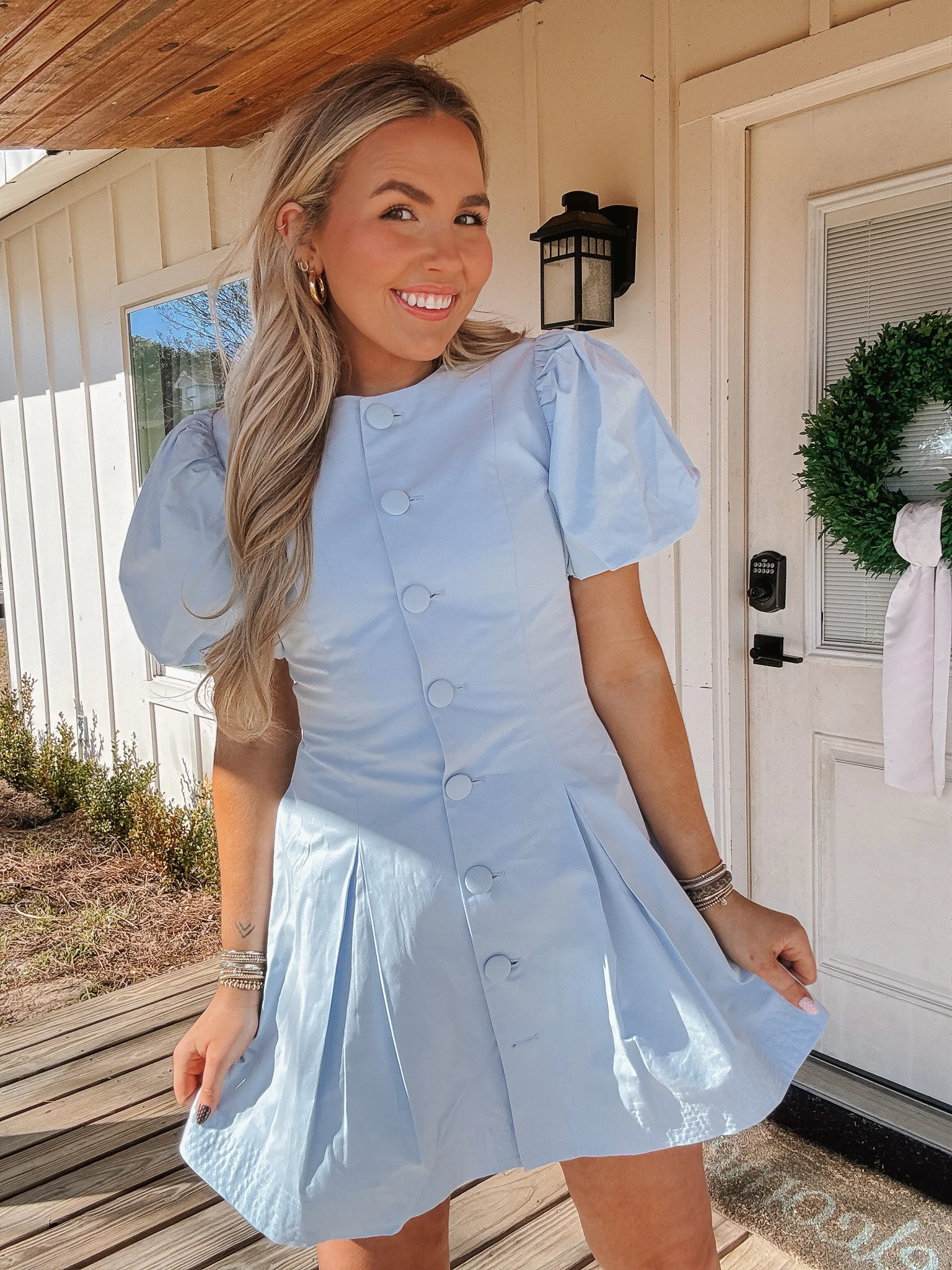 Darling Touch Dress in Baby Blue - Image 2