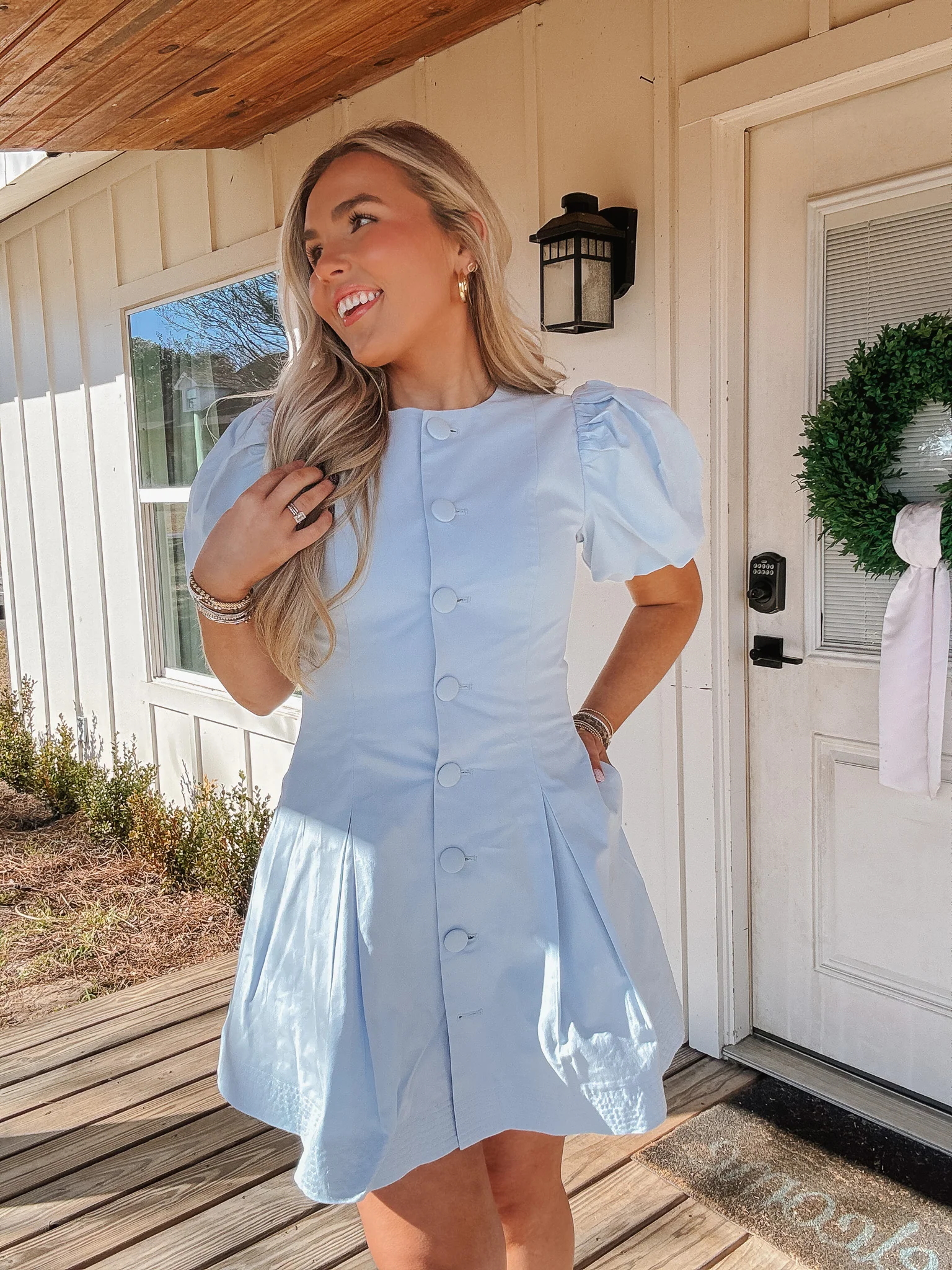Darling Touch Dress in Baby Blue - Image 5