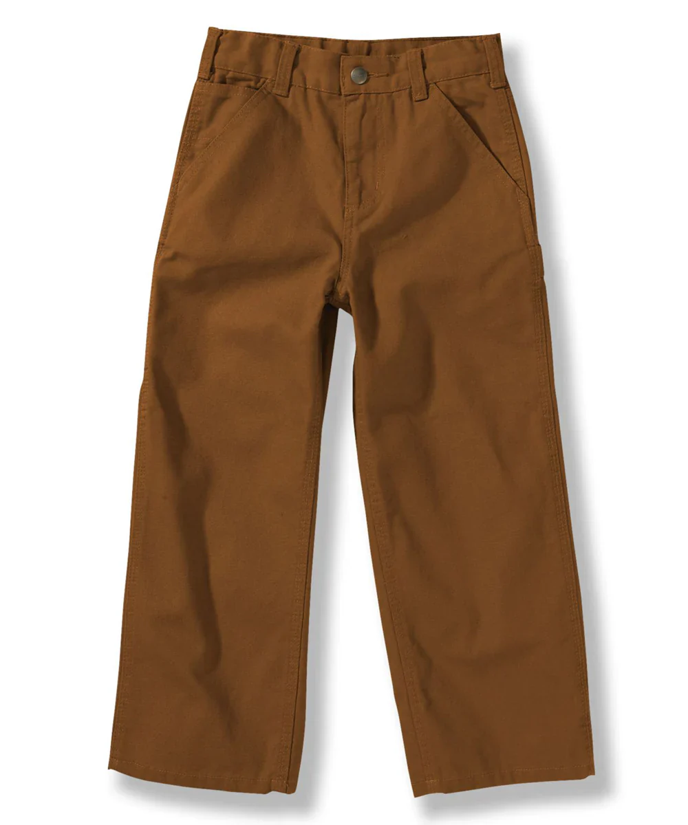 Carhartt Infant & Toddler Canvas Dungaree Pants in Carhartt Brown - Image 9