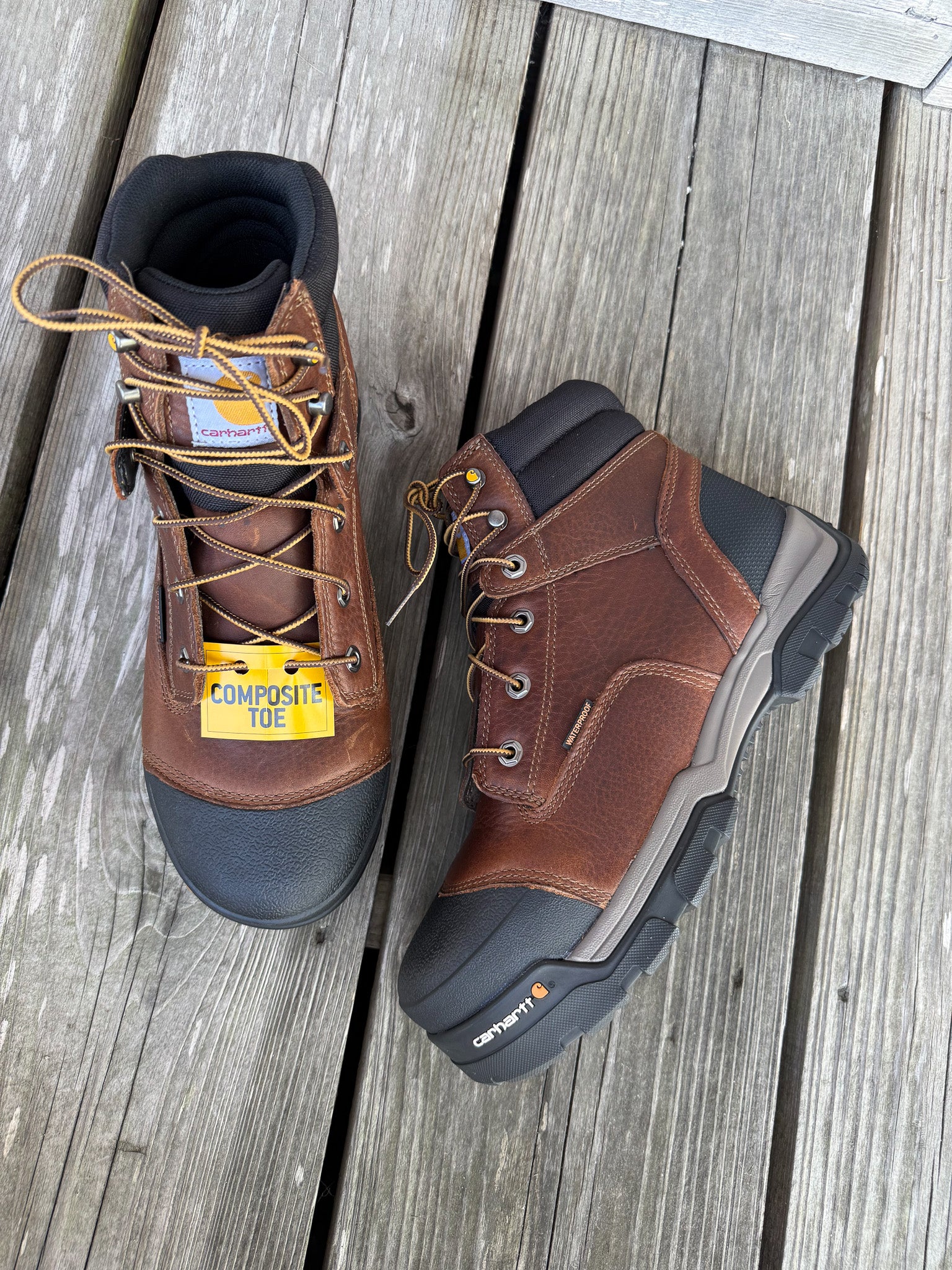 Men's Carhartt Ground Force 6" Waterproof Composite Toe Work Boots - Image 5