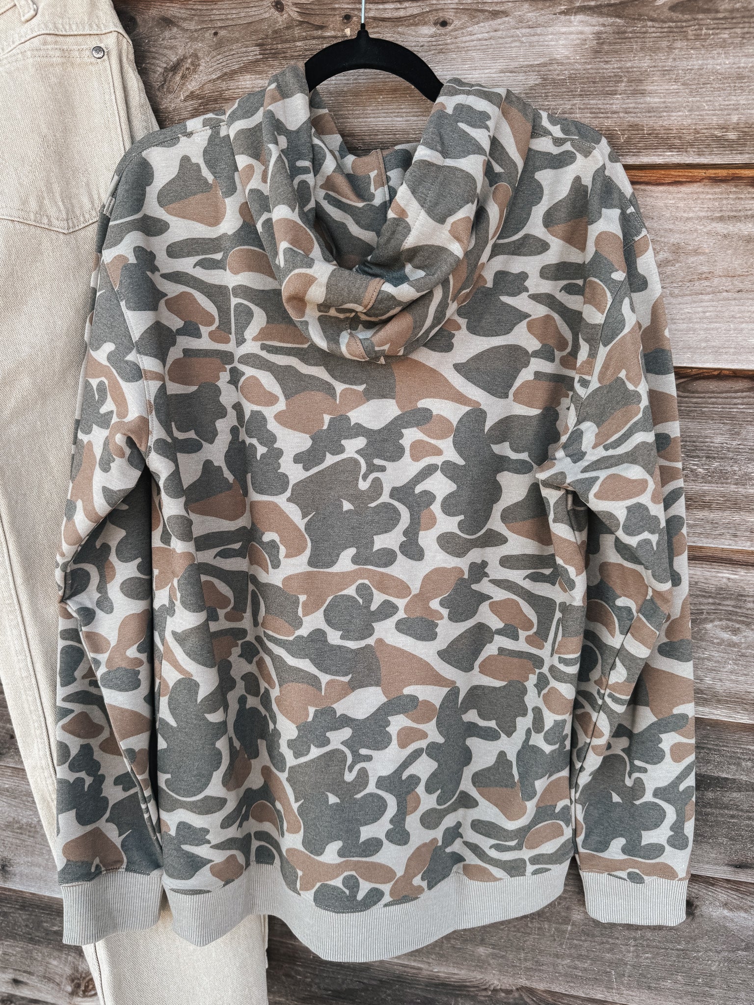 Coastal Cotton Camo Hoodie in Brown Duck Camo - Image 2