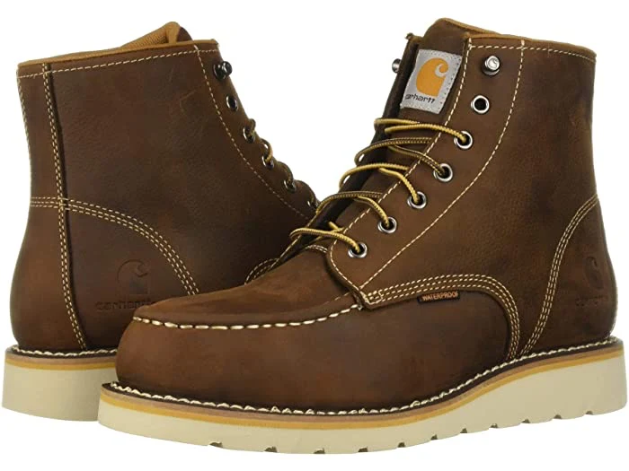 Carhartt 6” Waterproof Steel Toe Wedge Lace Up Work Boots - Image 5