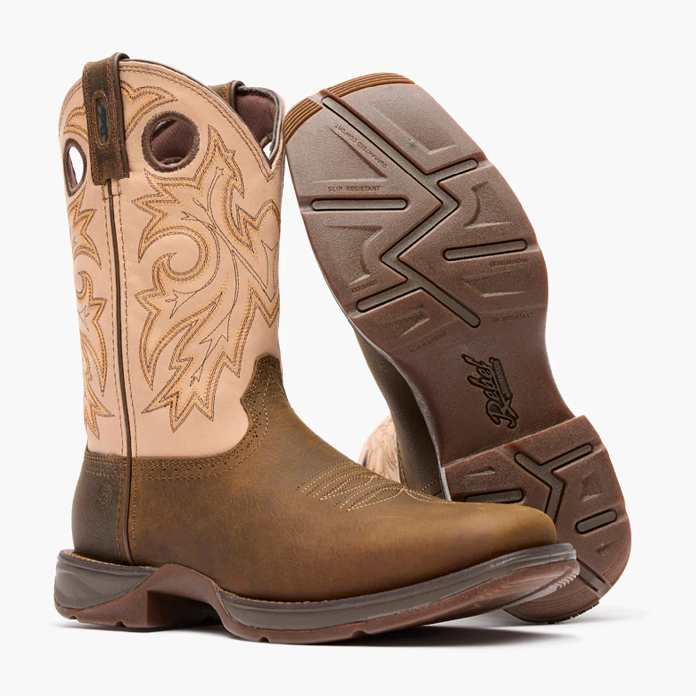 Men's Durango Rebel with InsulKul™ Western Boots in Coffee/Bone - Image 11