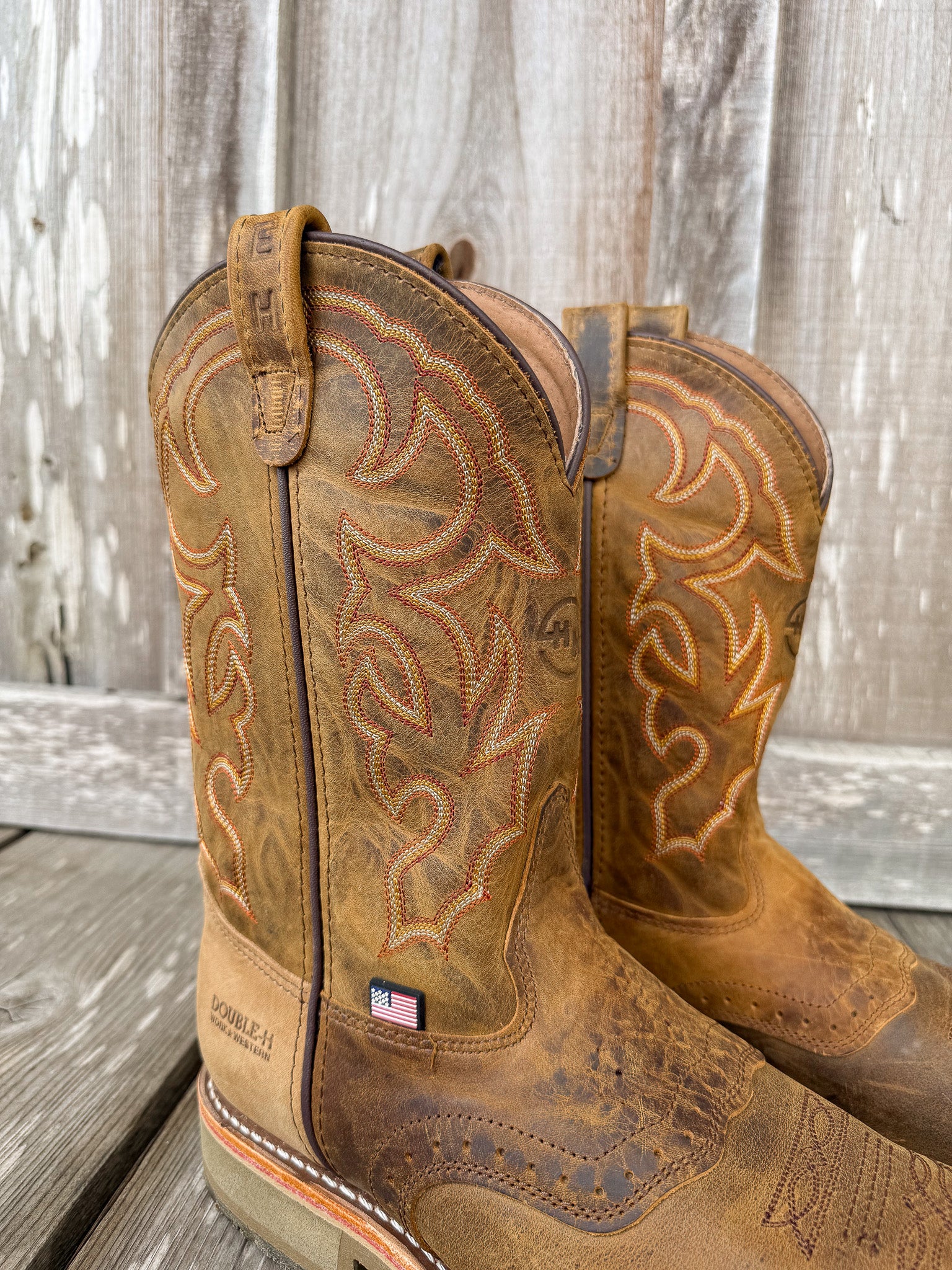 Men's Double H Dwight Steel Toe Work Boots - Image 3