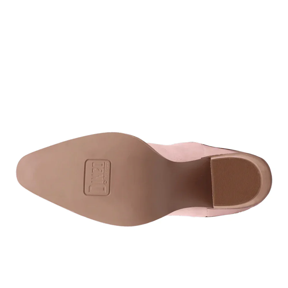 Dingo Star Power Suede Leather Booties in Pink - Image 16