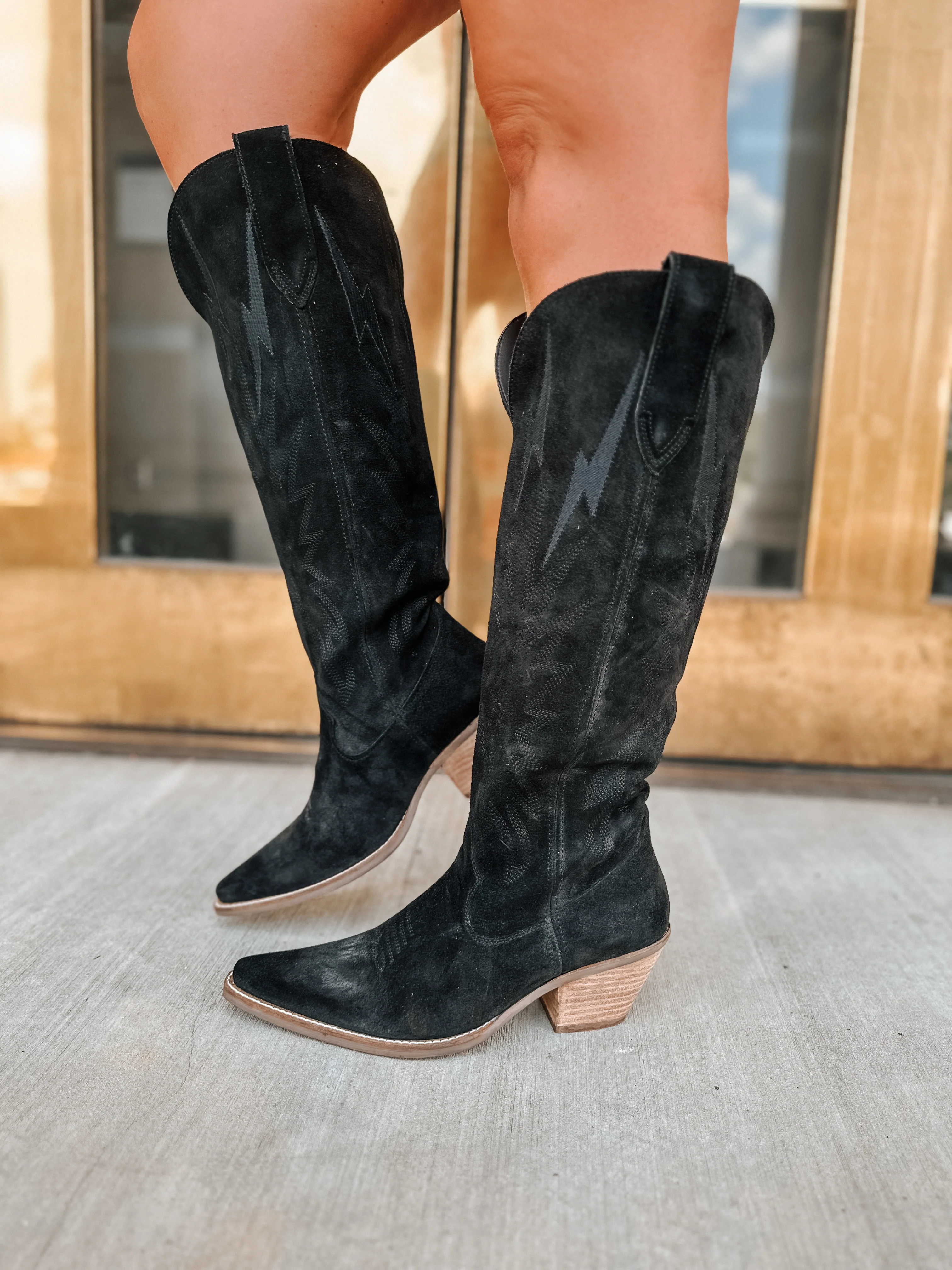 Dingo Thunder Road Black Leather Boot