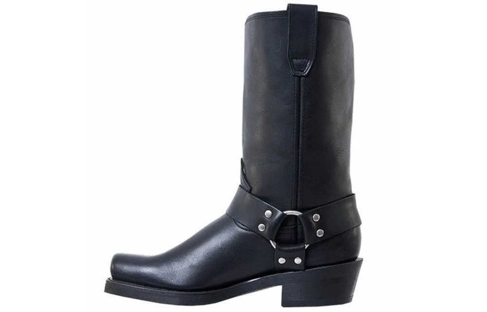 Men's Dingo Dean Black Harness Boots - Image 5