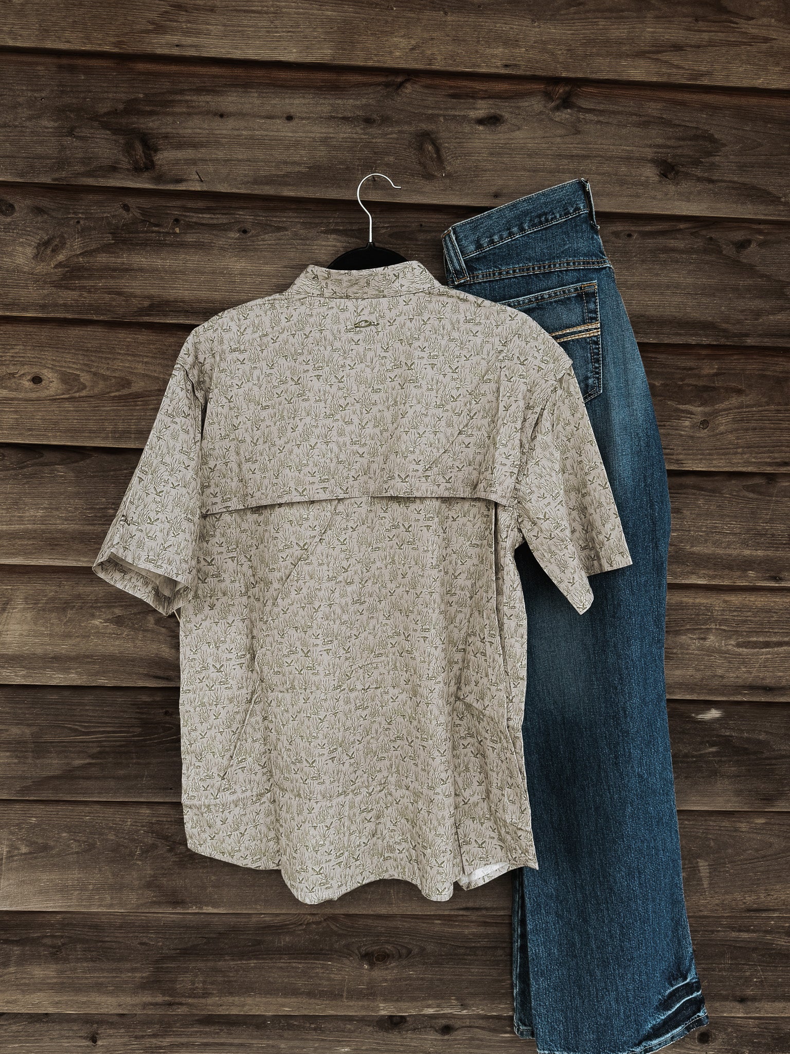 Drake Men's Cotton Marsh Print Short Sleeve Shirt - Image 6