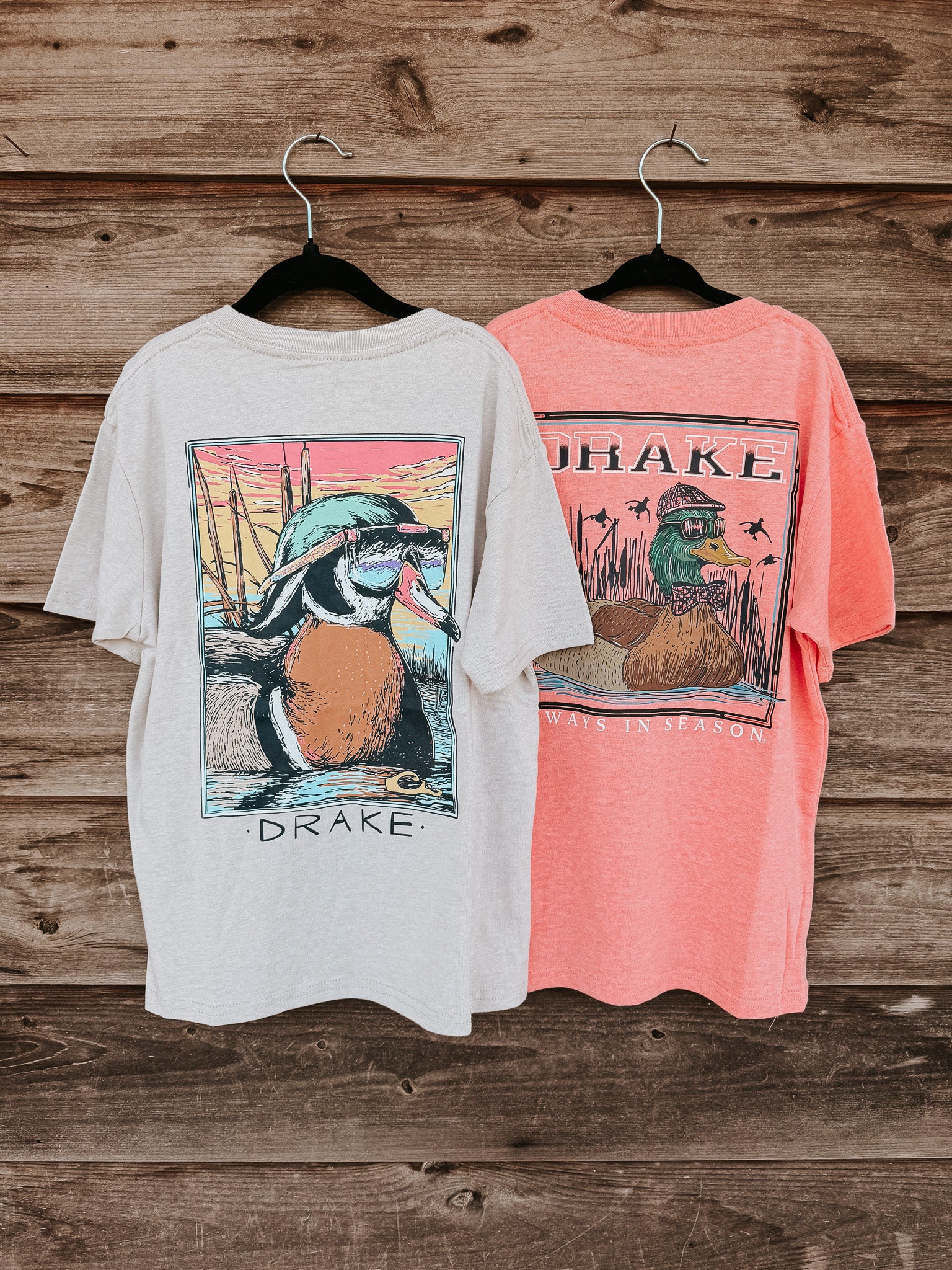 Drake Youth Sunset Duck T-Shirt - Image 5