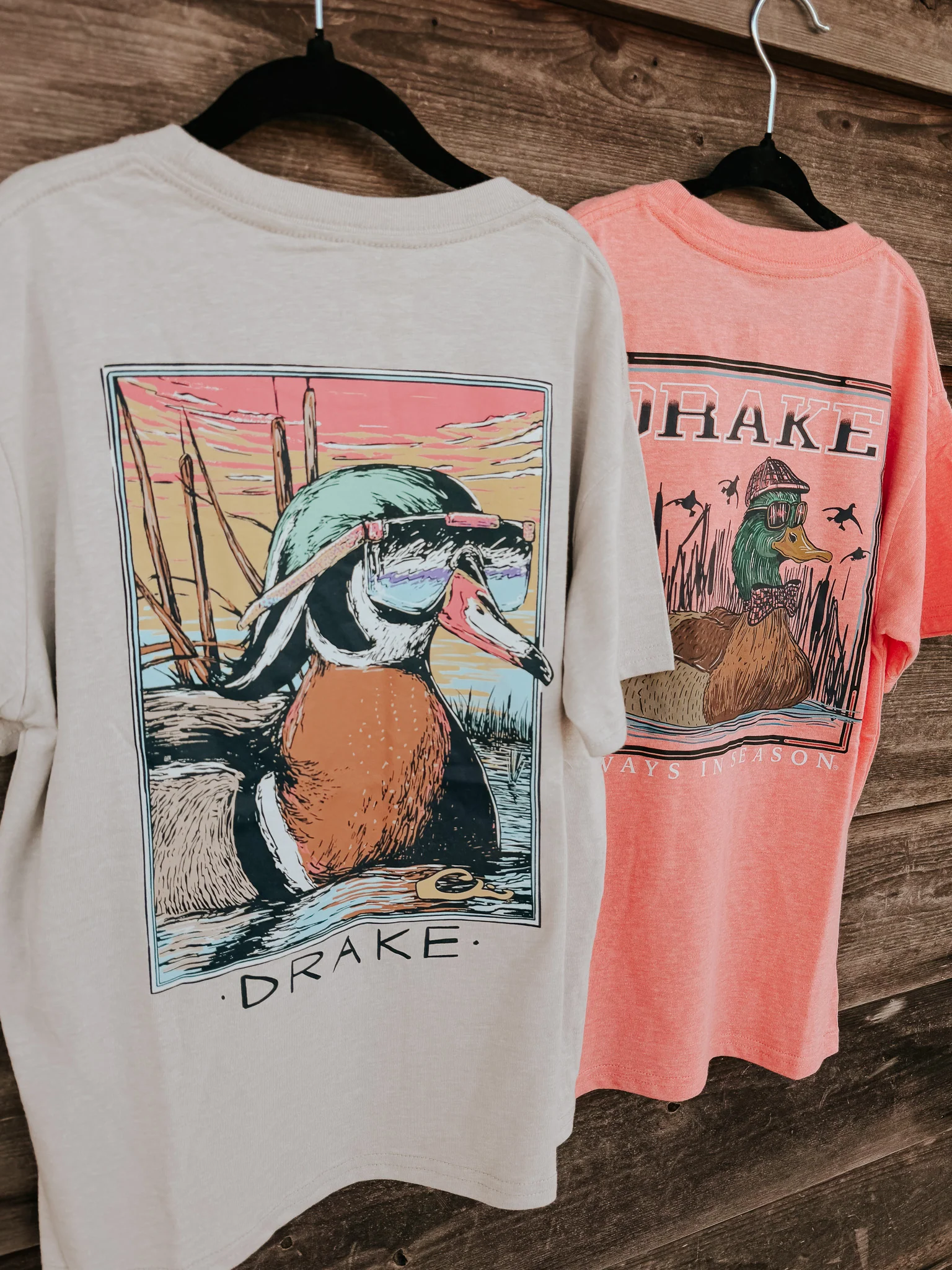 Drake Youth Sunset Duck T-Shirt - Image 6