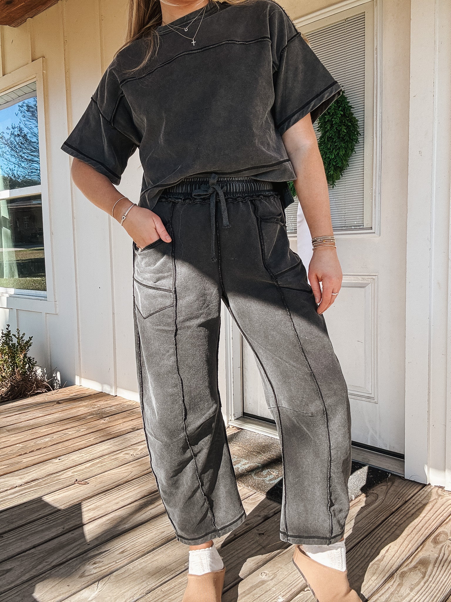 Simple Statement Set in Washed Black - Image 6