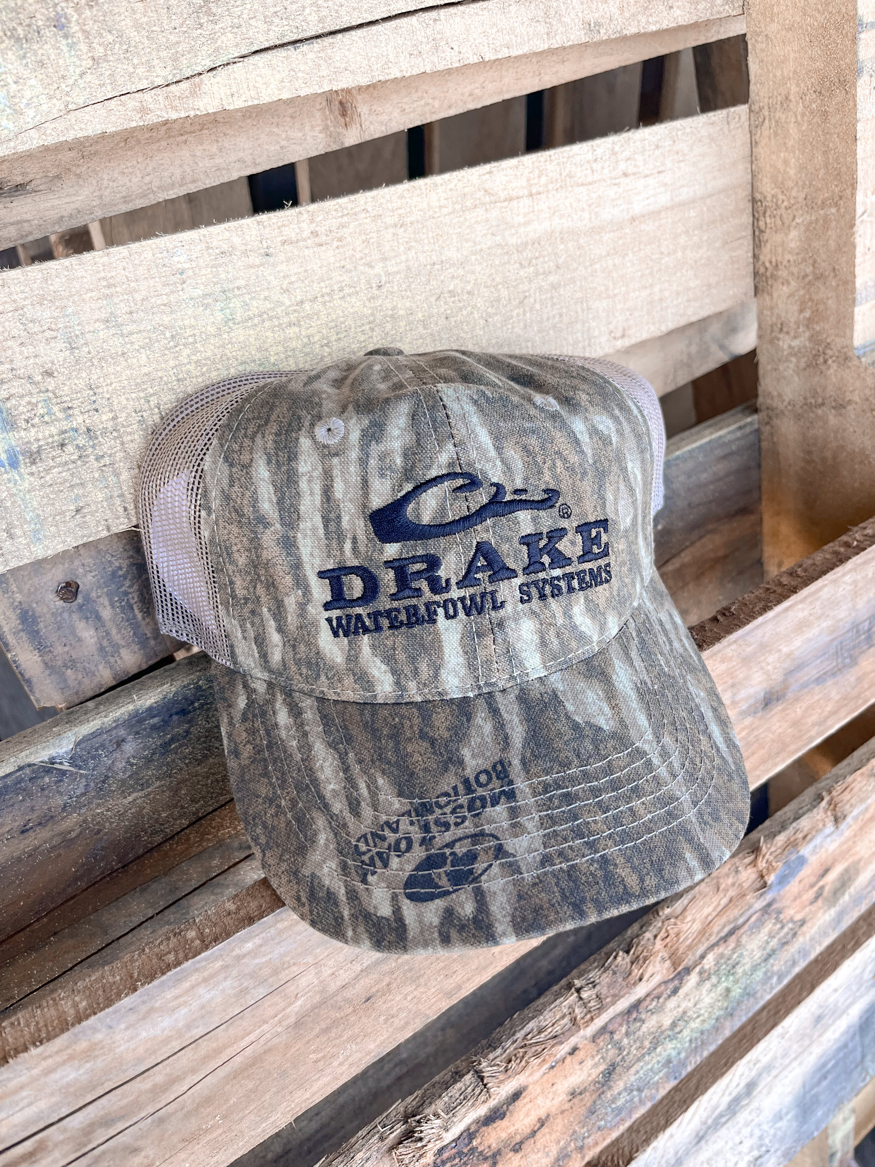 Drake Mesh-Back Camo Cap in Mossy Oak Bottomland - Image 7