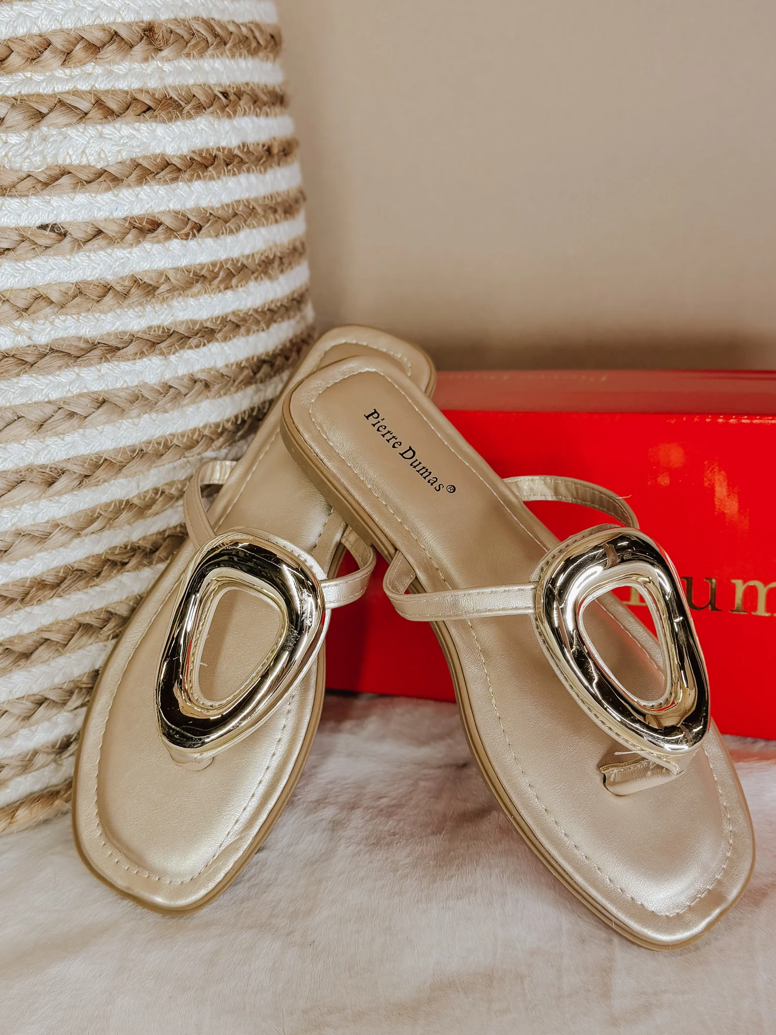 Dress to Impress Sandals in Gold - Image 7