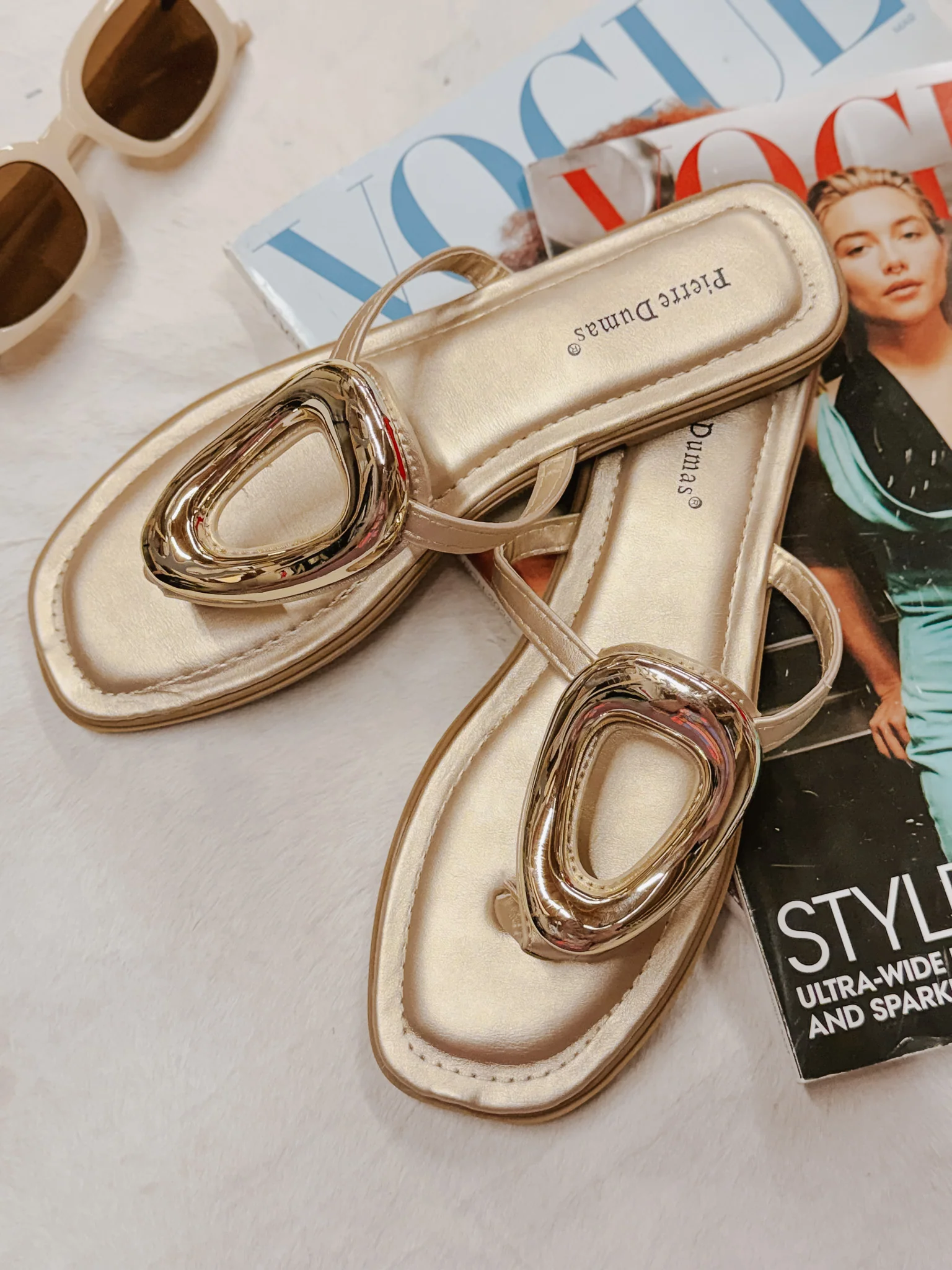 Dress to Impress Sandals in Gold - Image 9