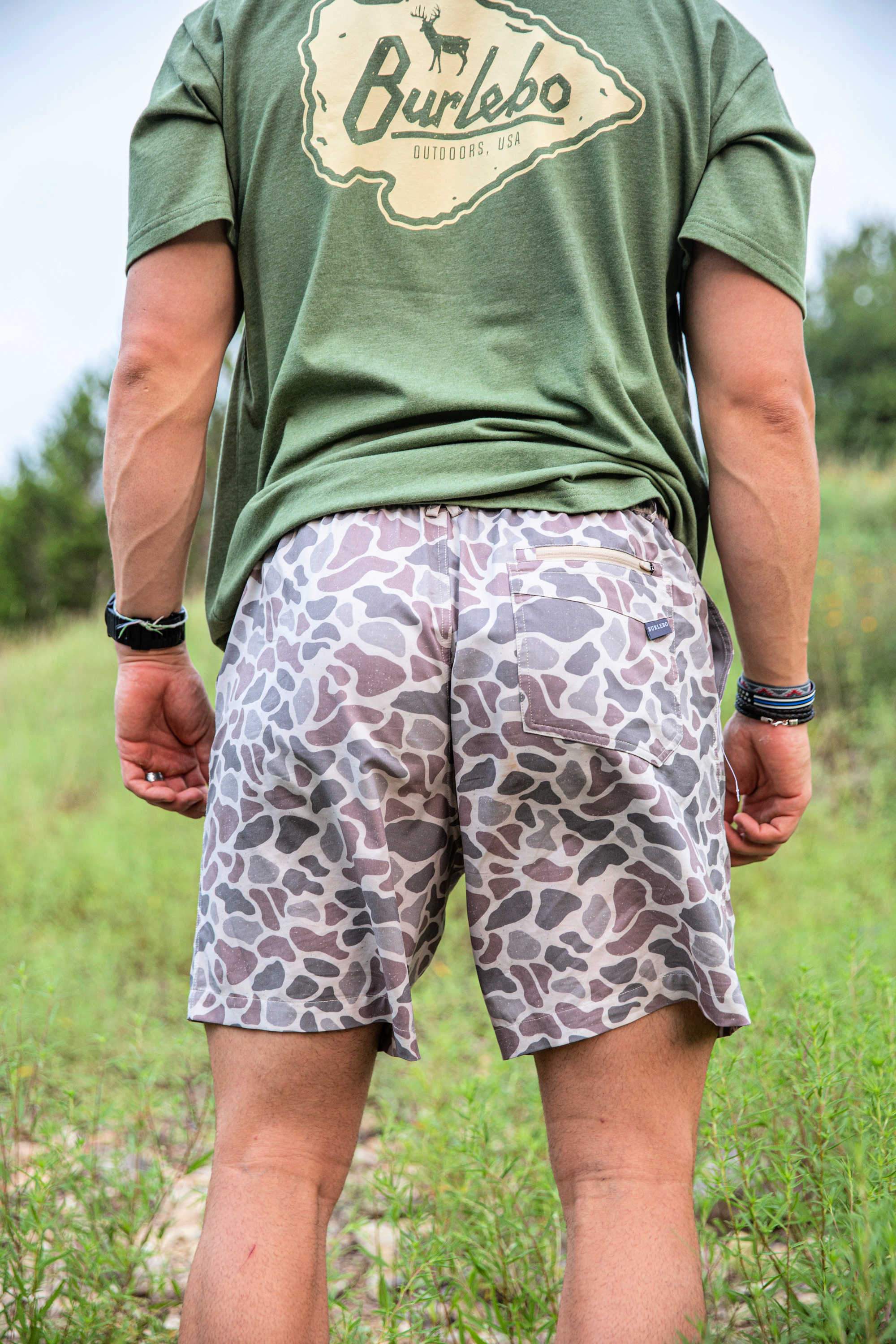 Men's Burlebo Everyday Shorts - Classic Deer Camo - Image 8