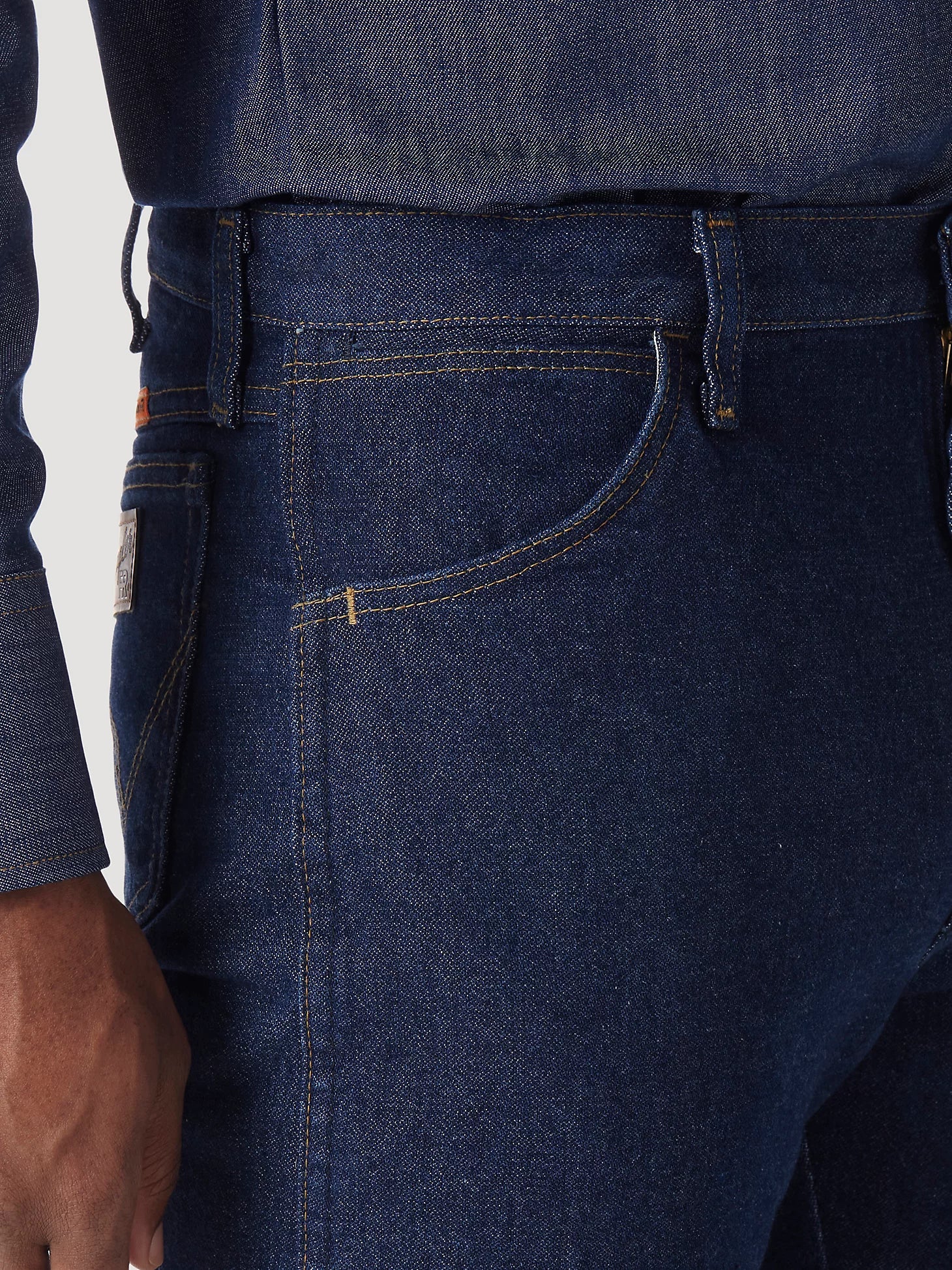 Wrangler FR Flame Resistant Original Fit Jean in Prewash - Image 5
