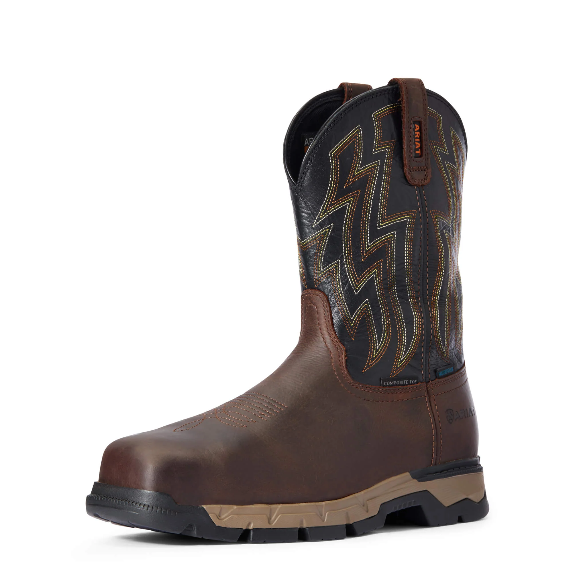 MEN'S ARIAT REBAR FLEX WATERPROOF COMPOSITE TOE WORK BOOT - Image 5