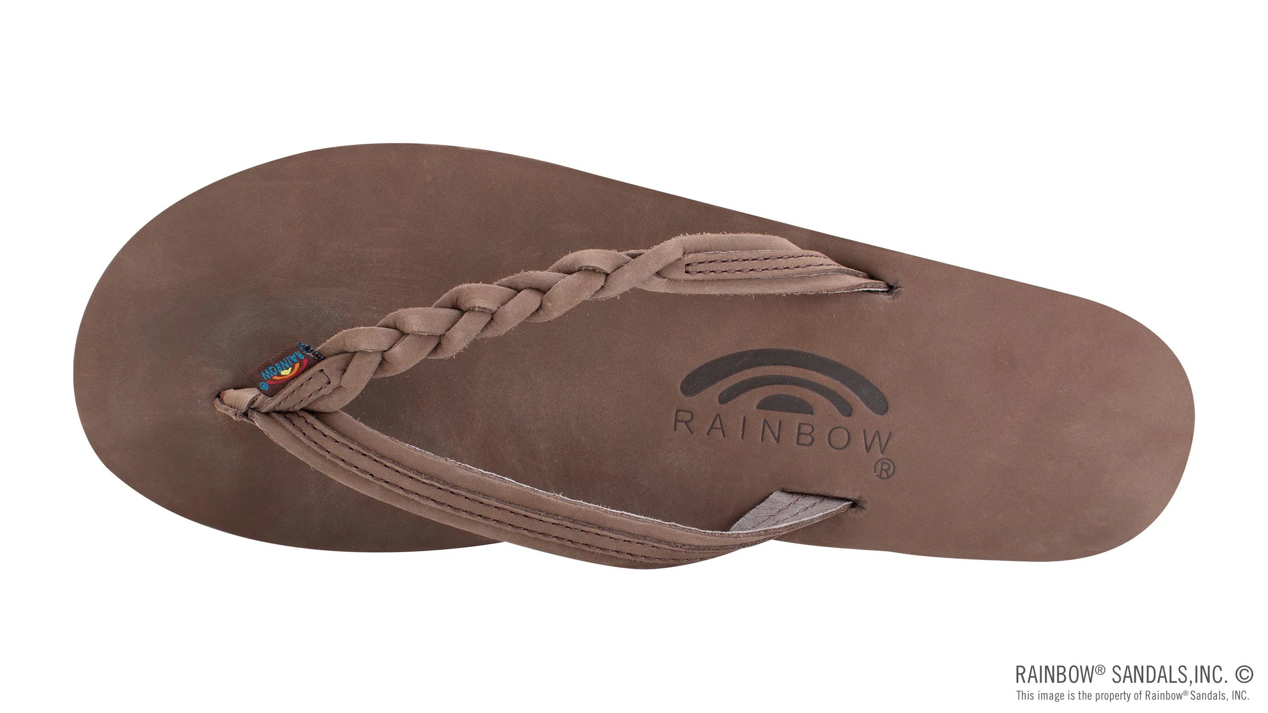Rainbow Sandals | Women's Flirty Braidy Single Layer Premier Leather Sandal in eXpresso - Image 3