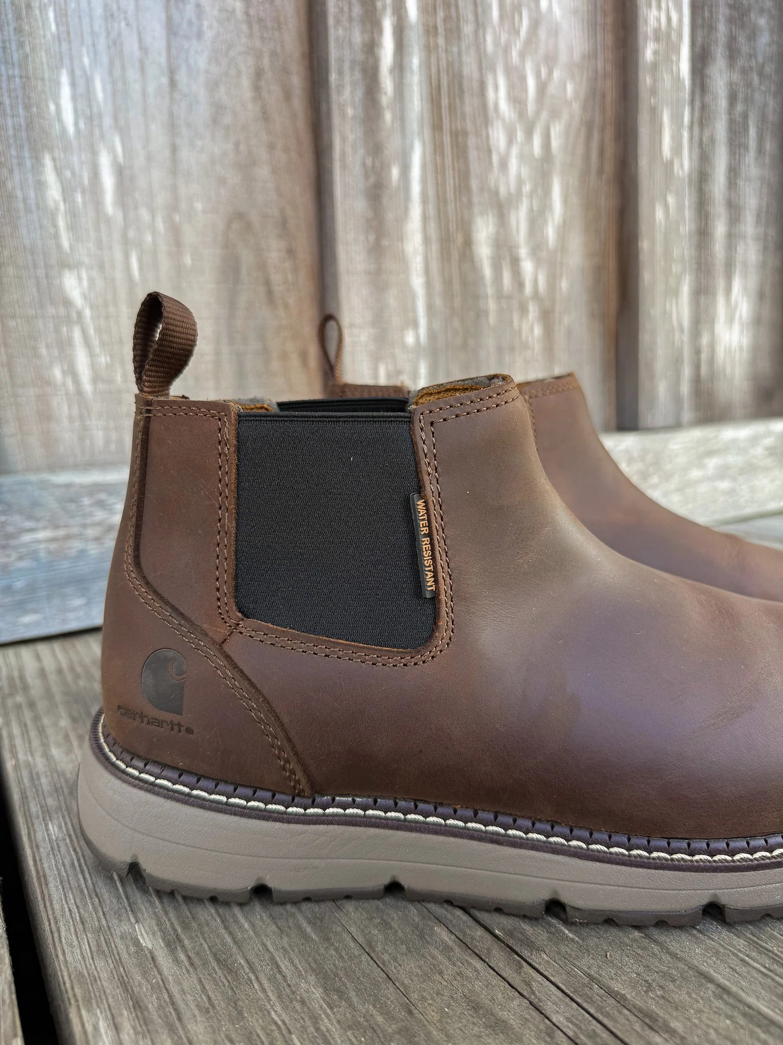 Men's Carhartt Millbrook Water Resistant 4" Romeo Waterproof Round Steel Toe Wedge Boots - Image 3