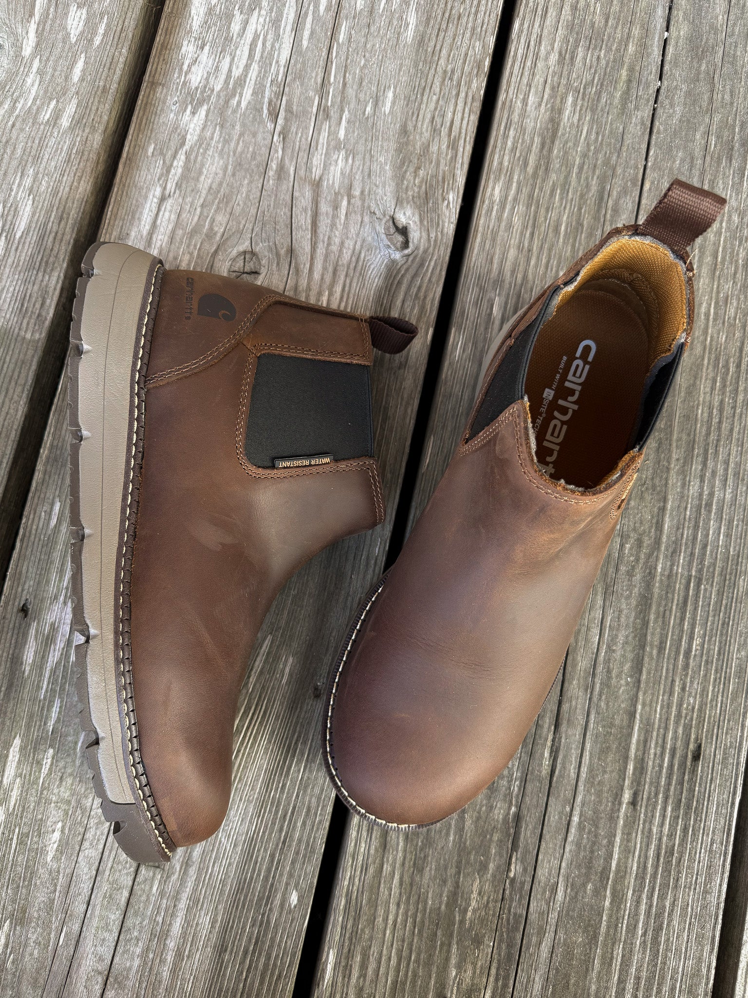 Men's Carhartt Millbrook Water Resistant 4" Romeo Waterproof Round Steel Toe Wedge Boots - Image 4