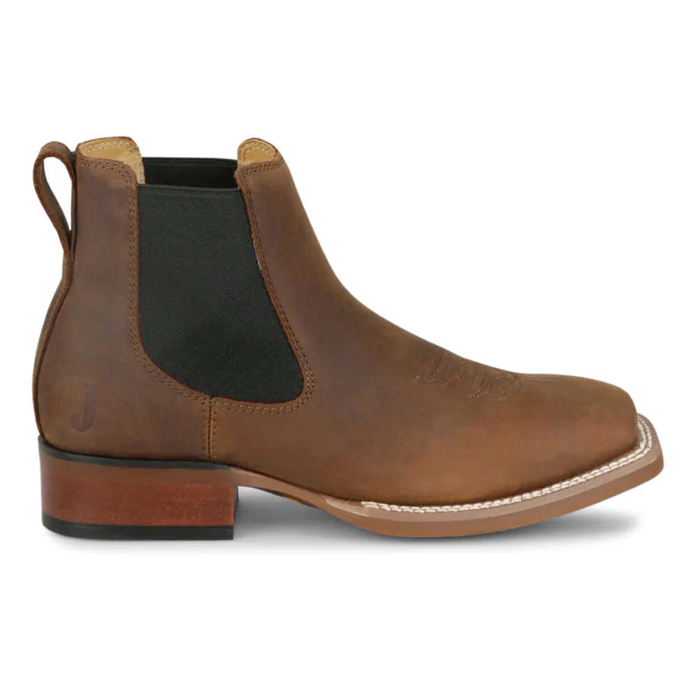 Men's Justin Crazy Buck 6" Square Toe Chelsea Boots - Image 10
