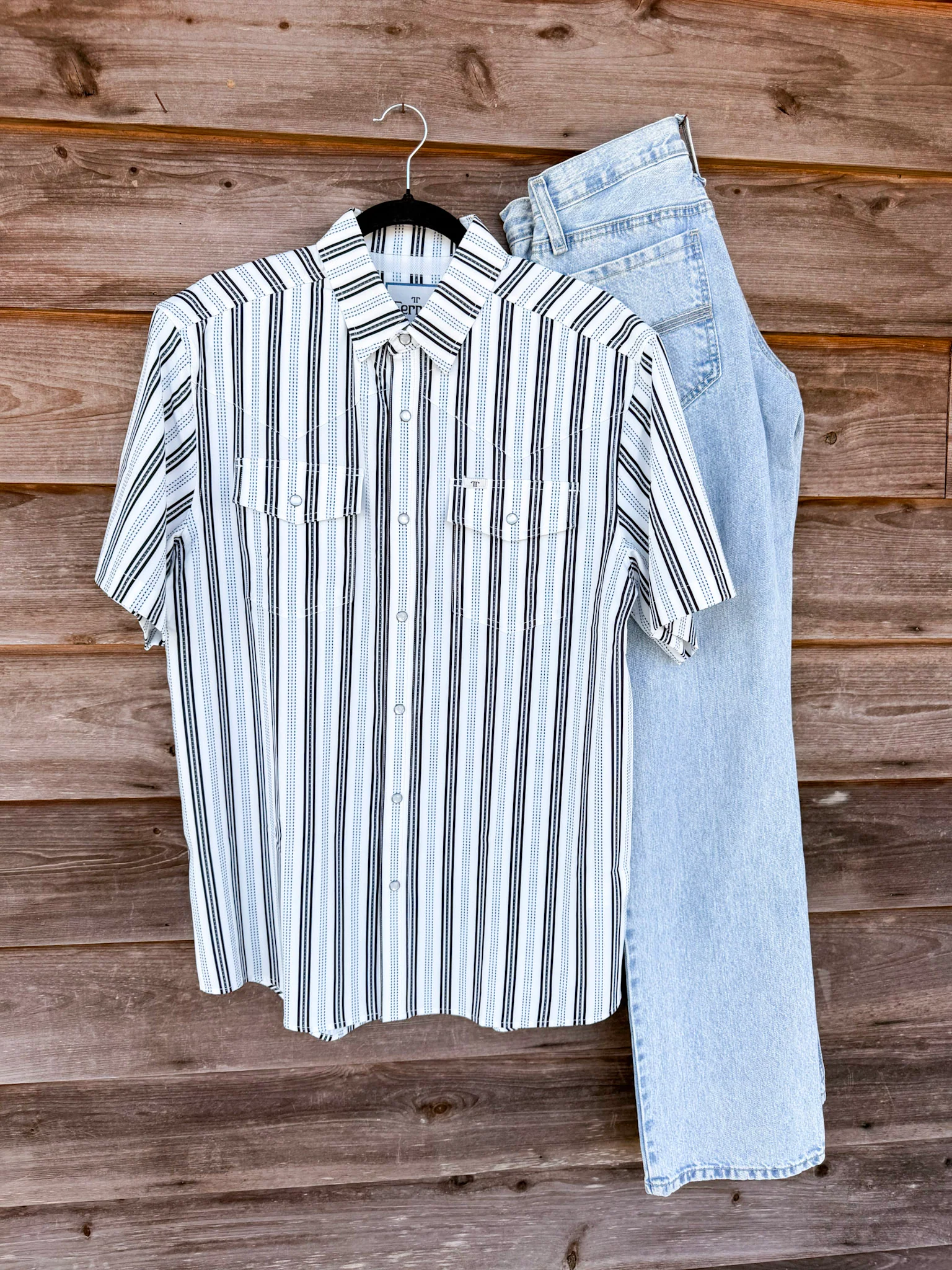 Ferrell The Jake in White - Short Sleeve Snap Shirt - Image 2
