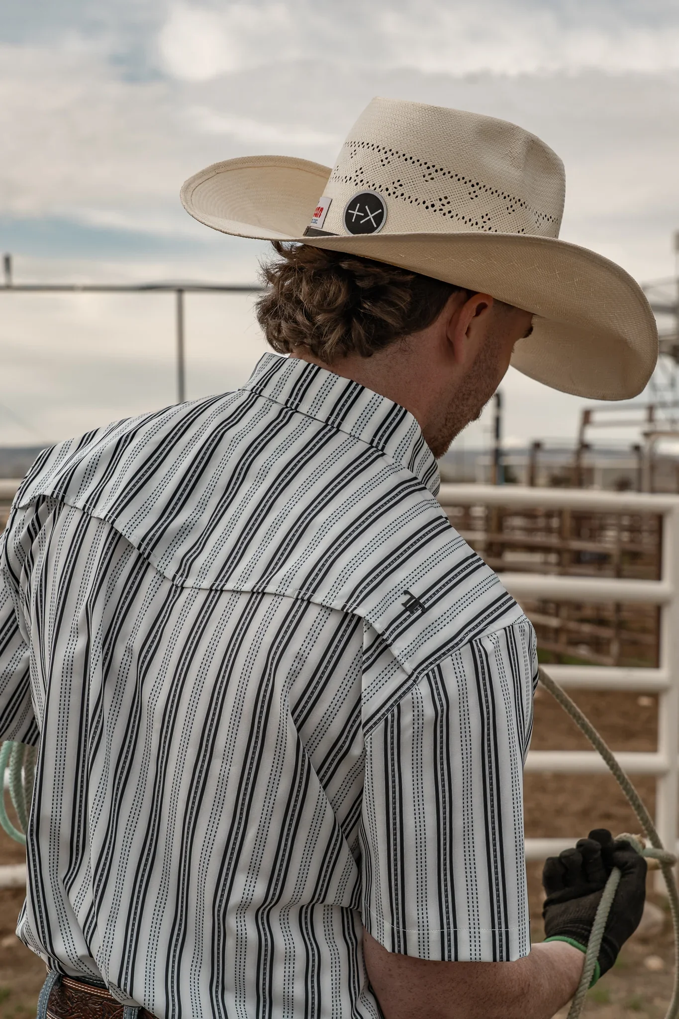 Ferrell The Jake in White - Short Sleeve Snap Shirt - Image 6