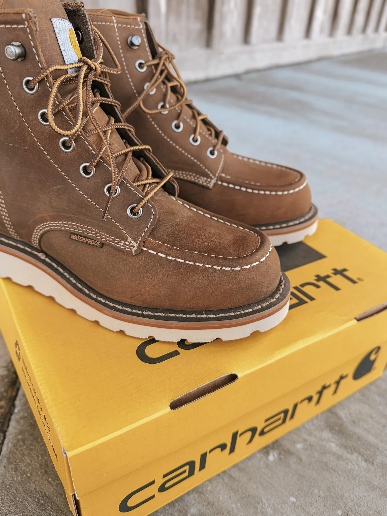 Women's Carhartt 6" Wedge Moc Toe Waterproof Boots - Image 9