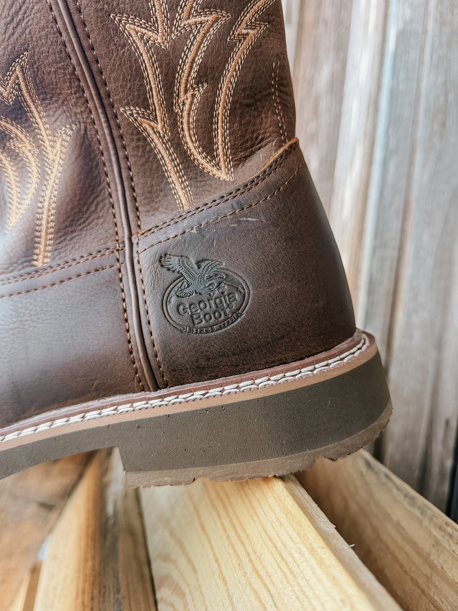 Men's Georgia Core 37 11" Steel Toe Western Work Boots - Image 4