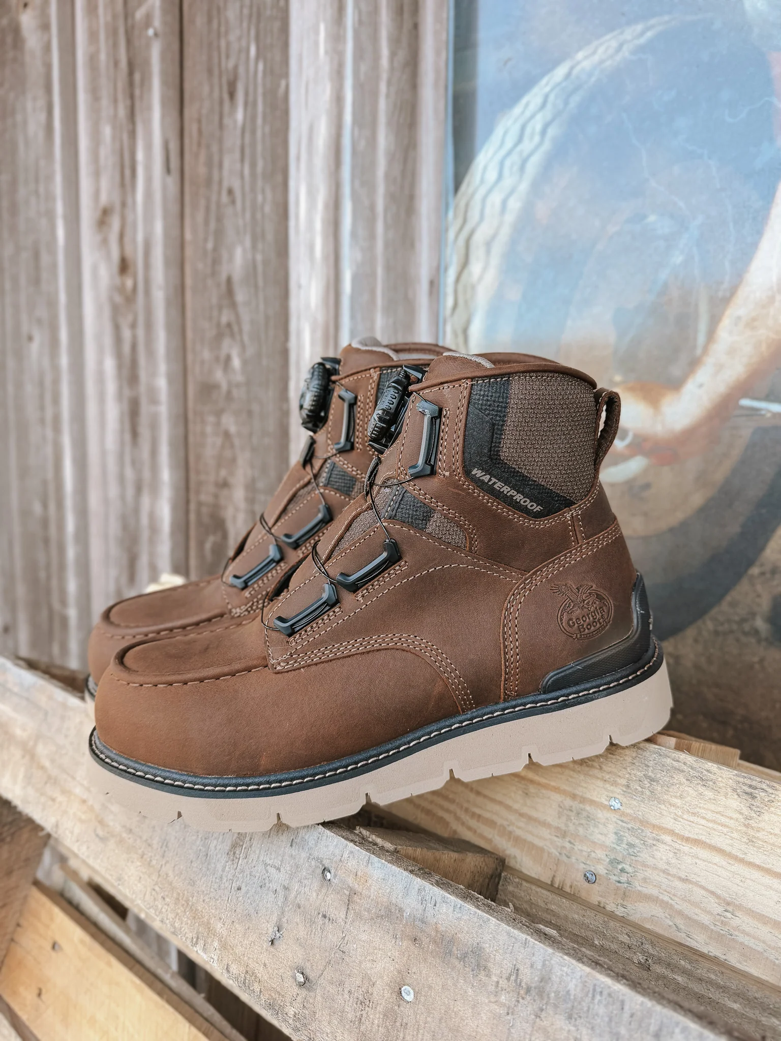 Men's Georgia 6" Carbon Flex BOA® Waterproof Carbon Moc Toe Work Boot