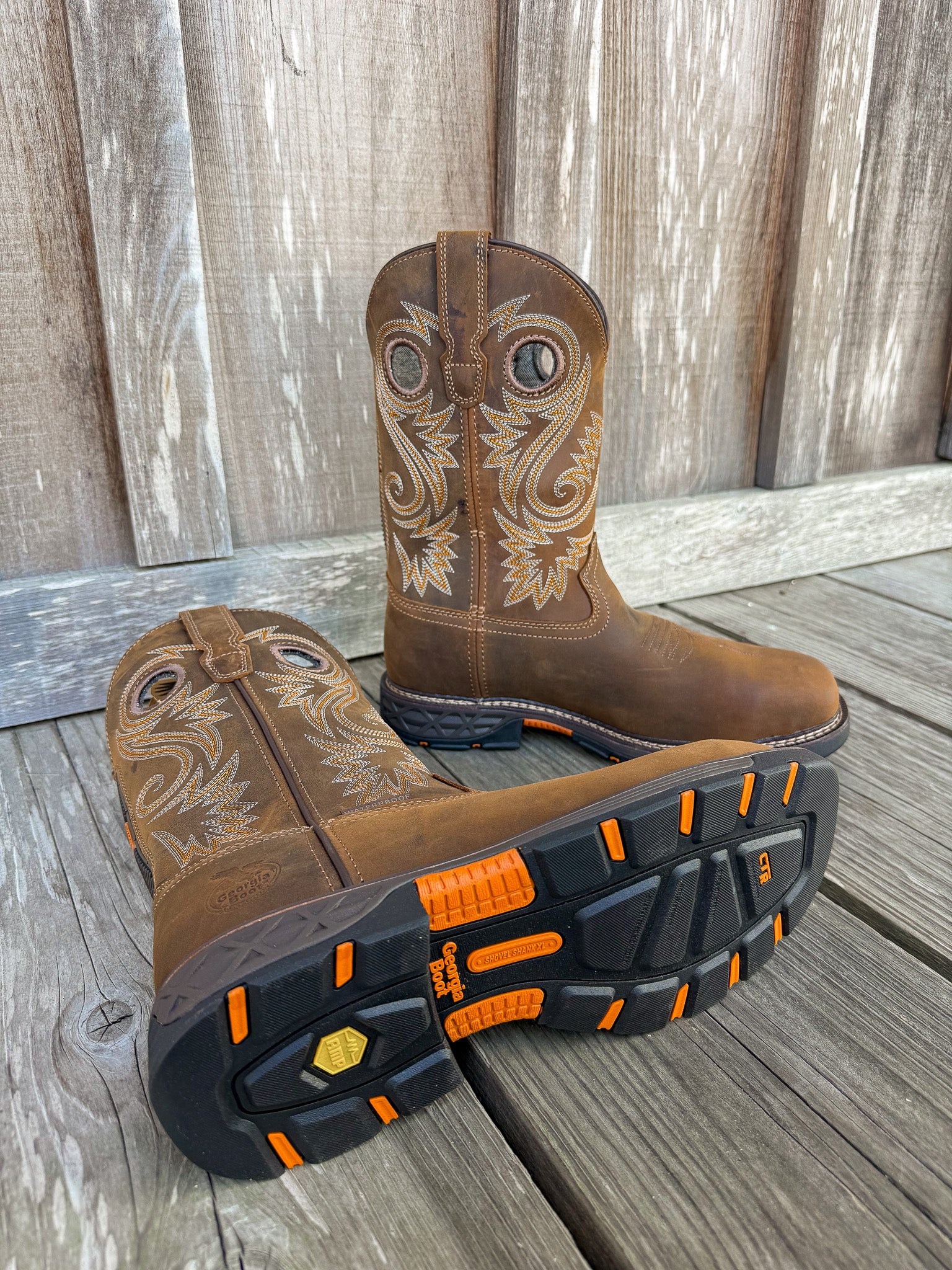 Men's Georgia Waterproof Square Alloy Toe Wellington Boots - Image 2