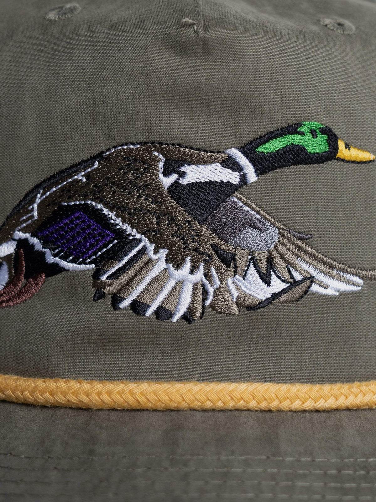Men's Duck Camp Mallard Hat in Military Green - Image 6