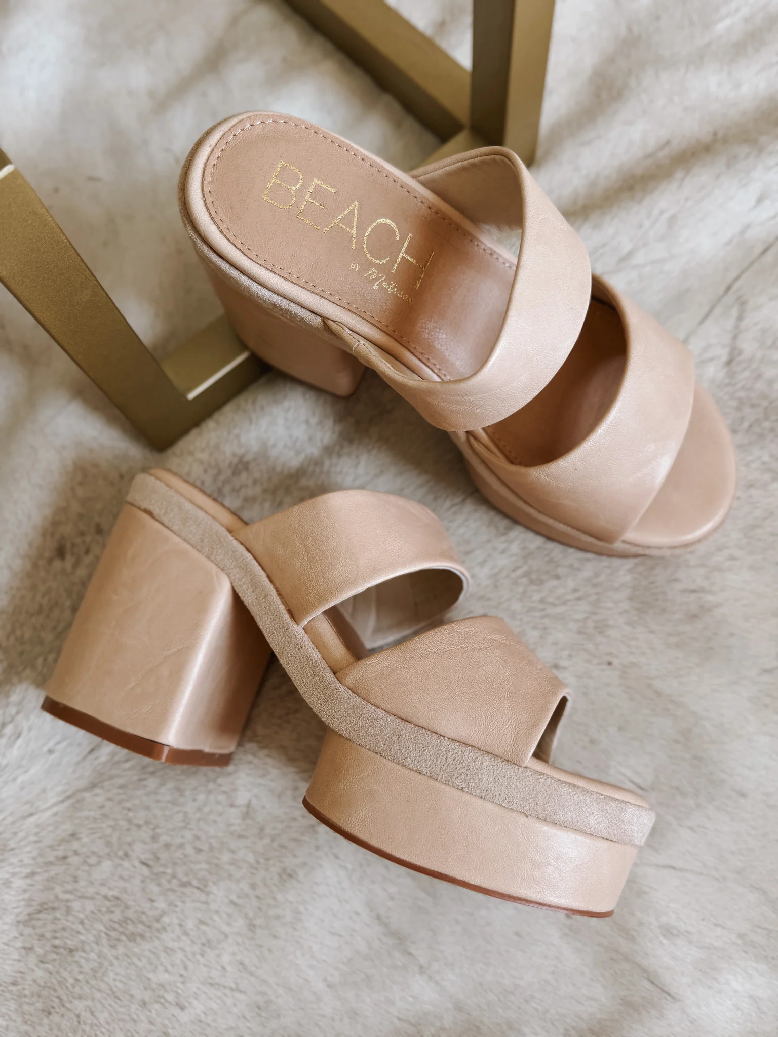 Higher Standards Graham Platform Sandal in Natural - Image 3