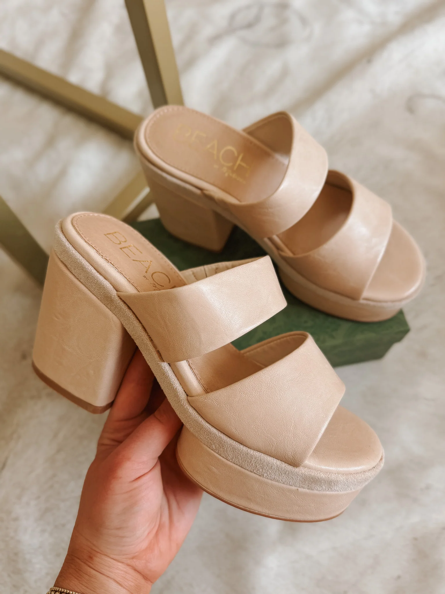 Higher Standards Graham Platform Sandal in Natural - Image 6