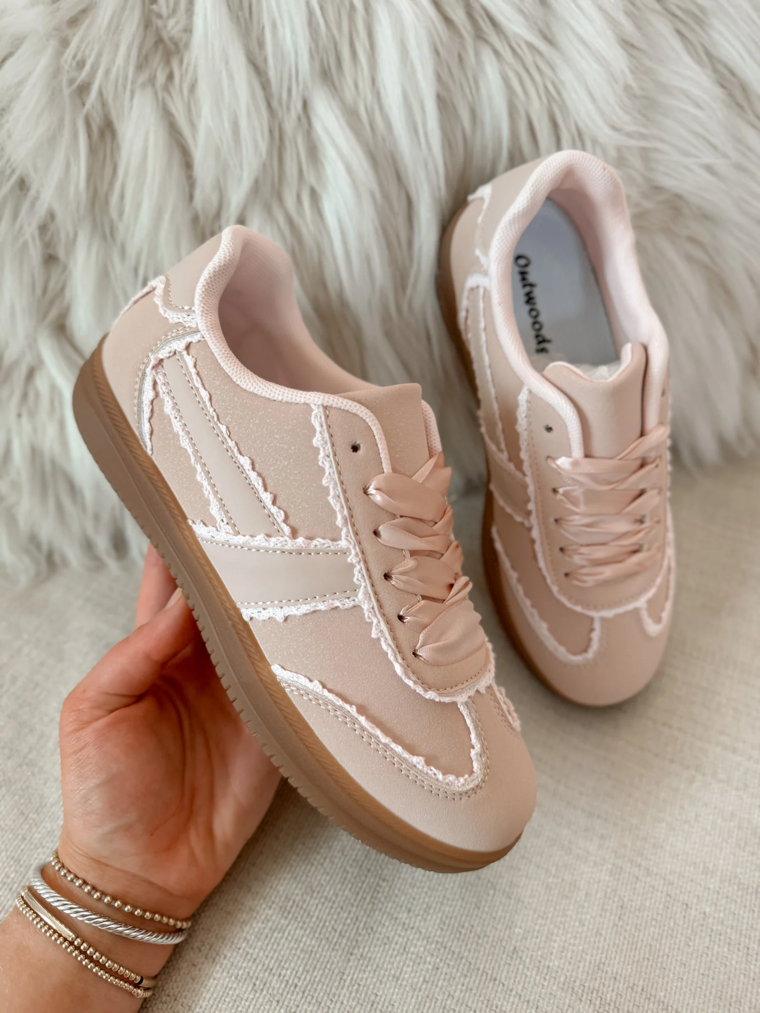 Step Ahead Sneakers in Light Pink - Image 2