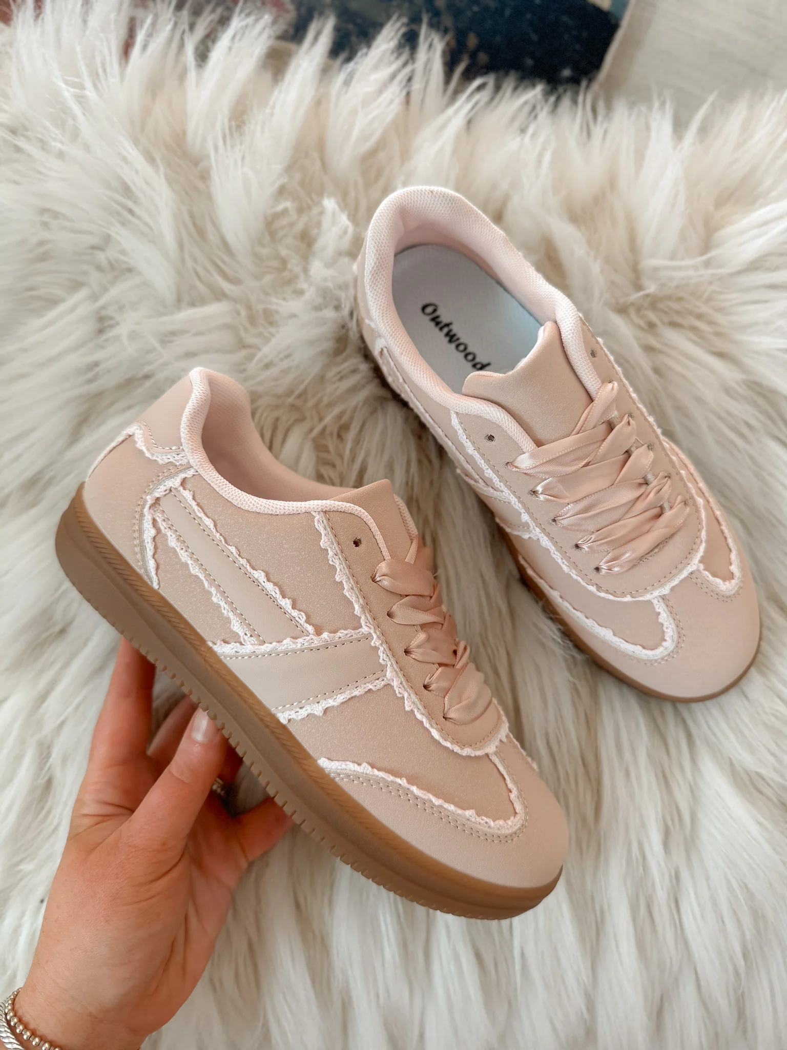 Step Ahead Sneakers in Light Pink - Image 4