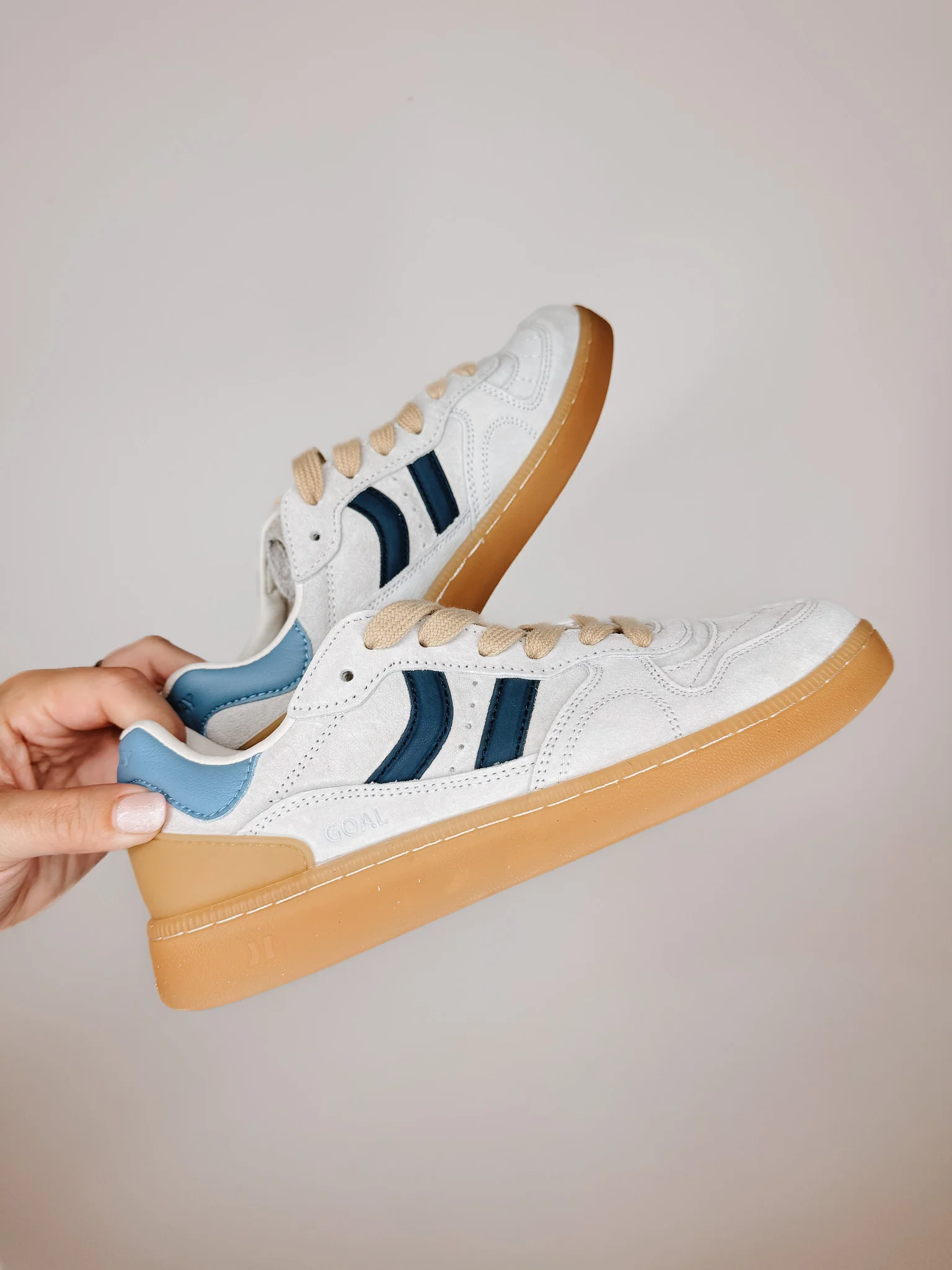 Coolway Women's Goal Sneakers | Smokey White