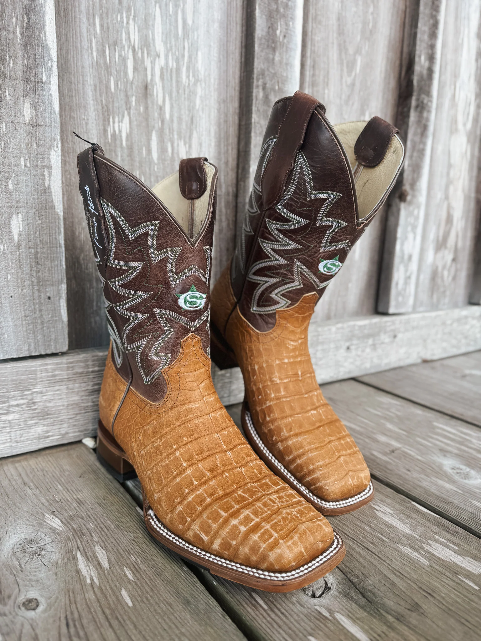 Men's Justin San Antone 11" Caiman Boots - Image 3