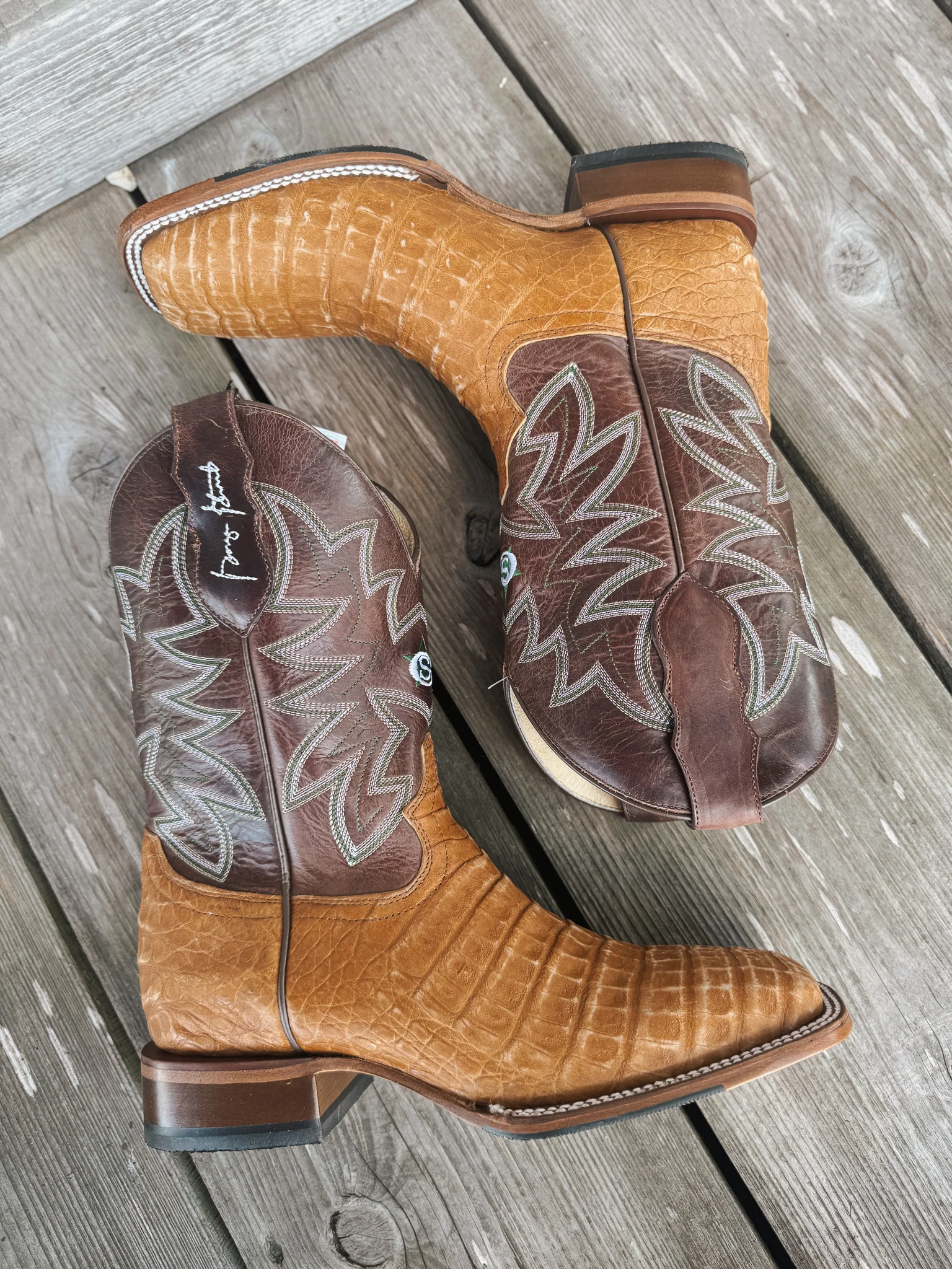 Men's Justin San Antone 11" Caiman Boots - Image 7