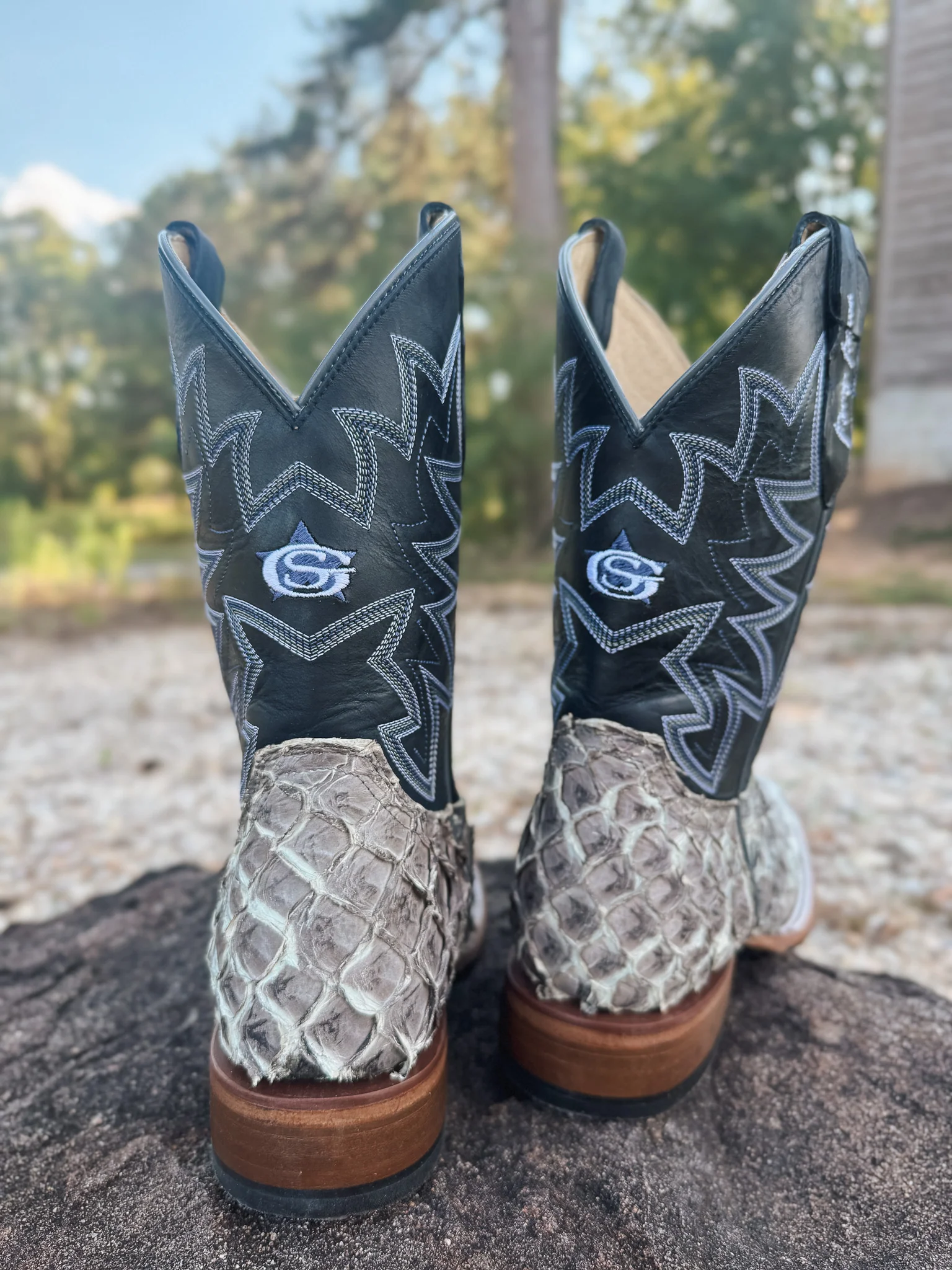 Men's Justin Ocean View 11" Pirarucu Boots - Image 4