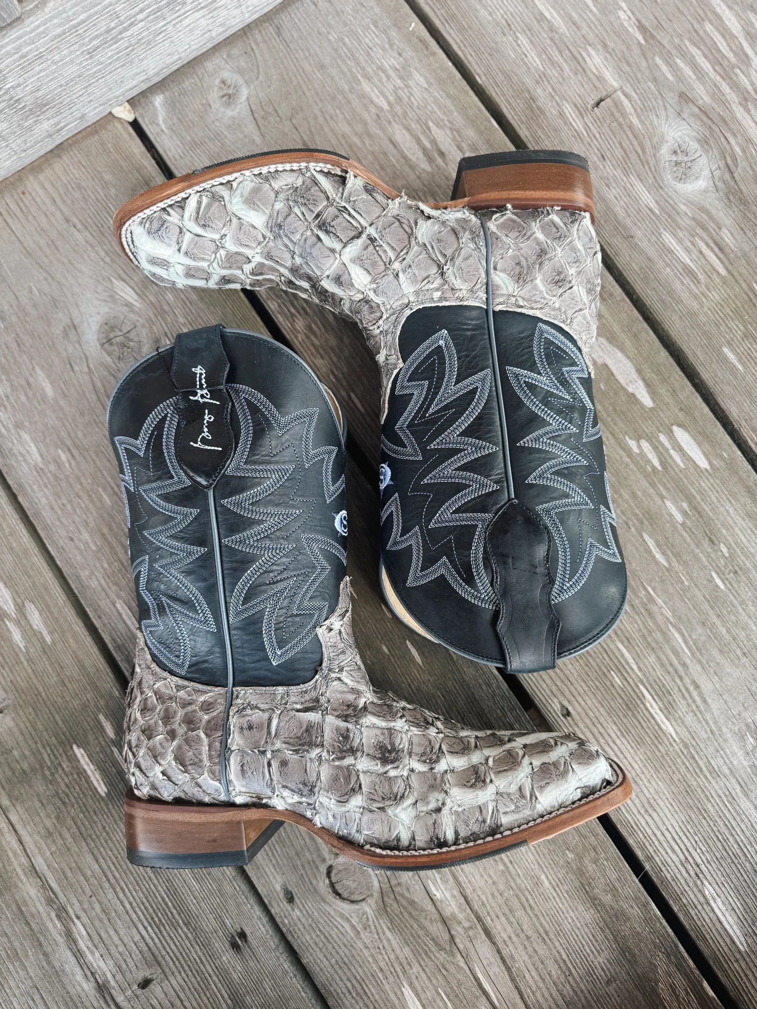 Men's Justin Ocean View 11" Pirarucu Boots - Image 9