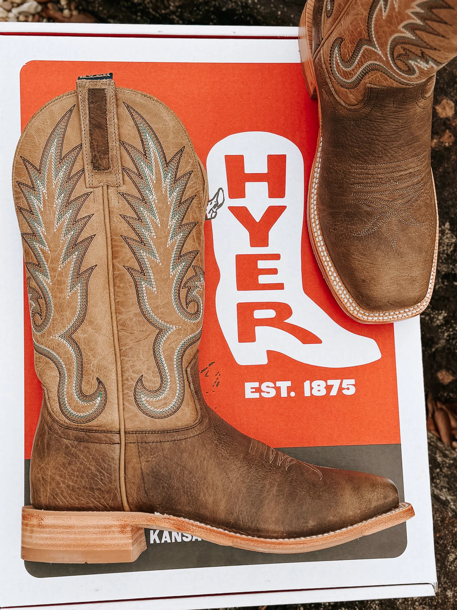 Hyer Men's Kincaid Shrunken Shoulder Western Boots - Image 10